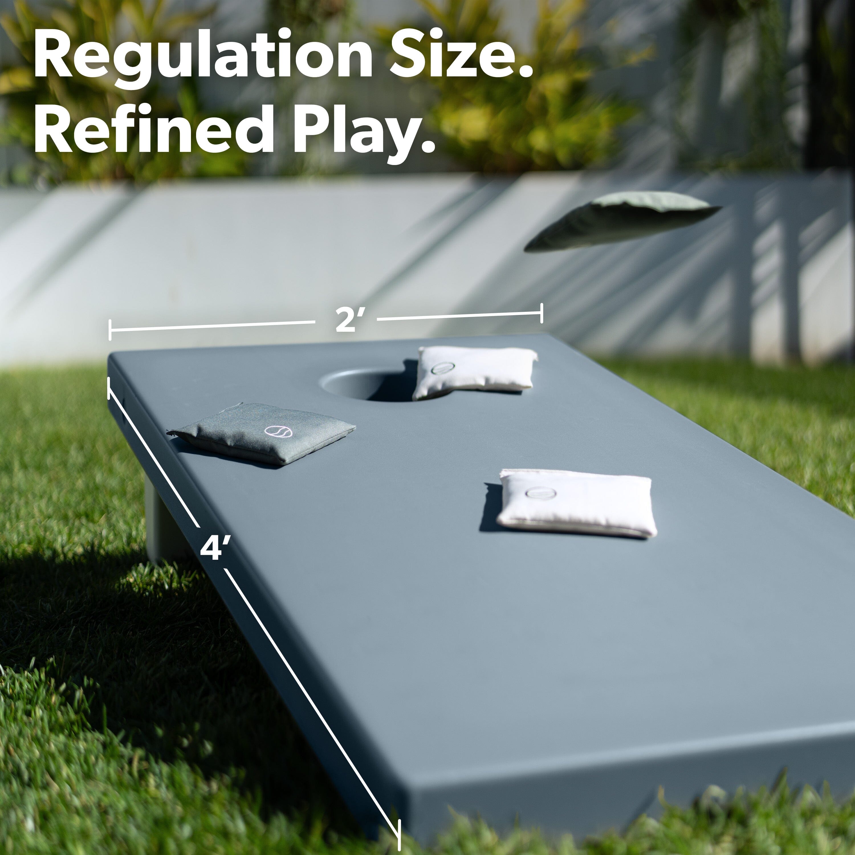 Coast Modern All Weather Cornhole Board Set - 4 x 2 ft Regulation Size - Premium Outdoor Game for Adults & Family Cornhole Playgosports.com