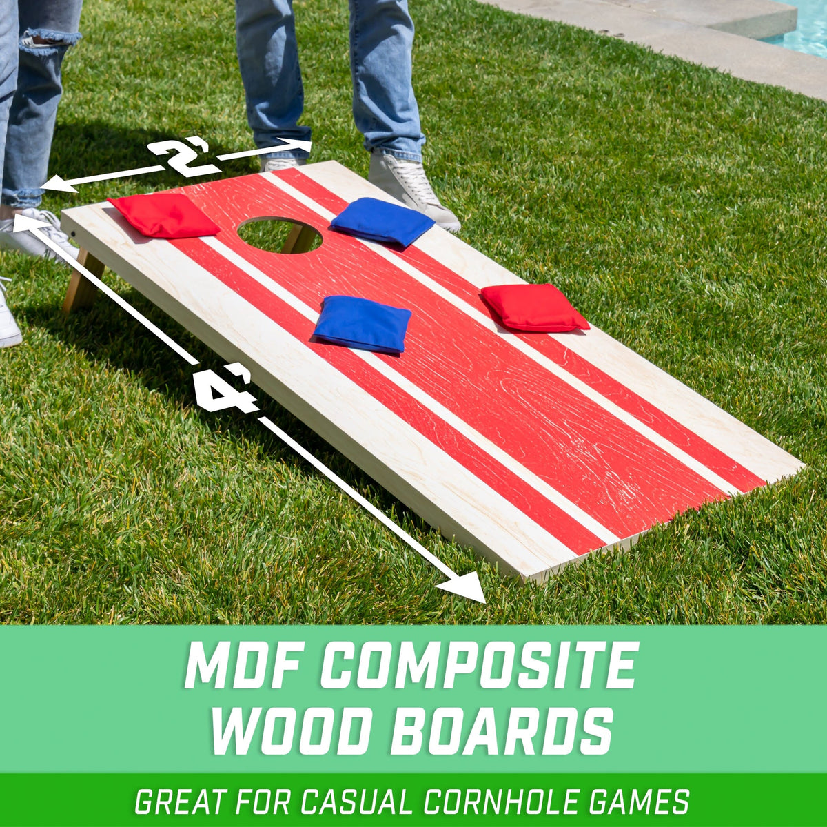 4' x 2' Portable Cornhole Game Set Cornhole GoSports Cornhole