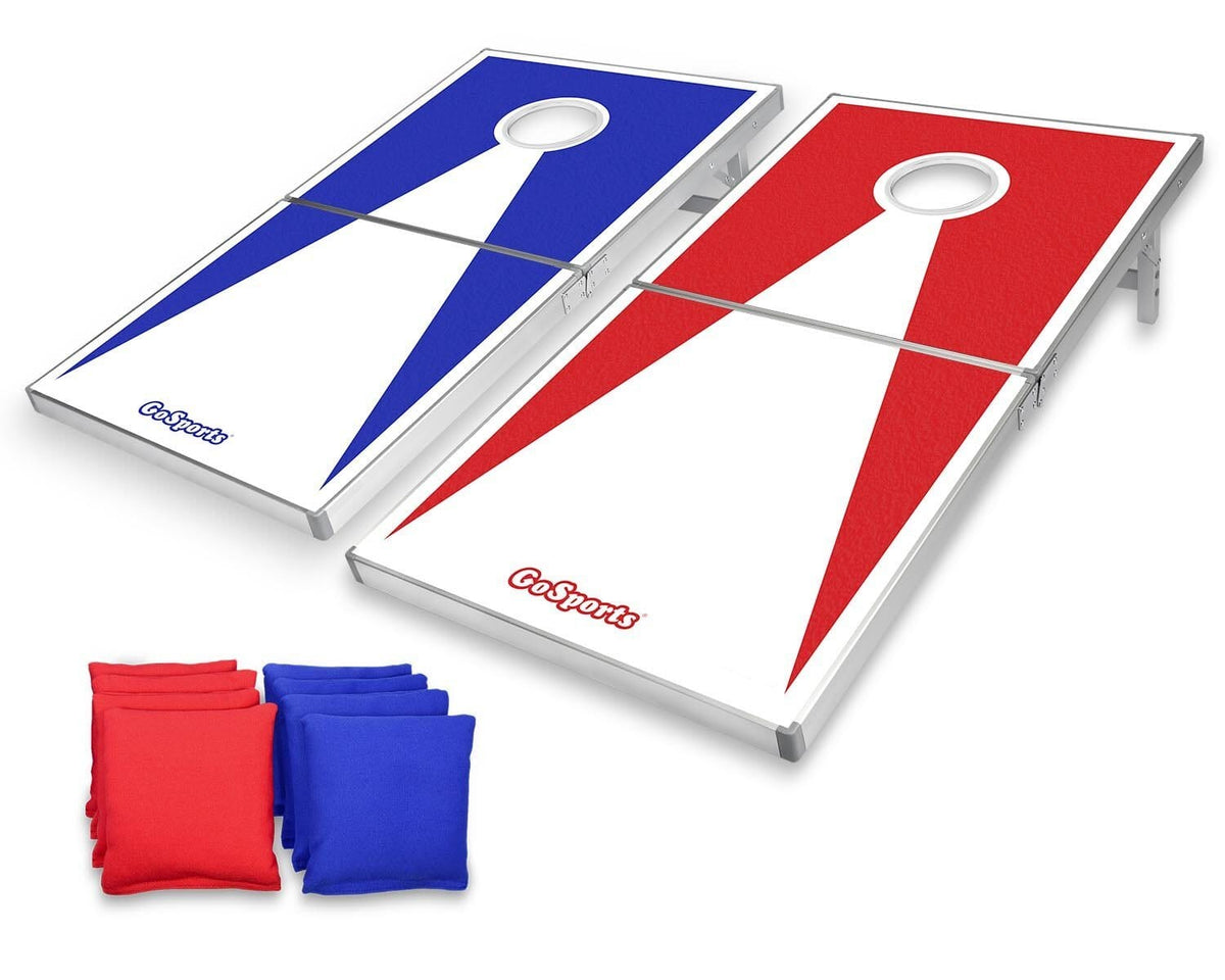 4' x 2' Aluminum Frame Cornhole Game Set Cornhole GoSports Cornhole Red Blue