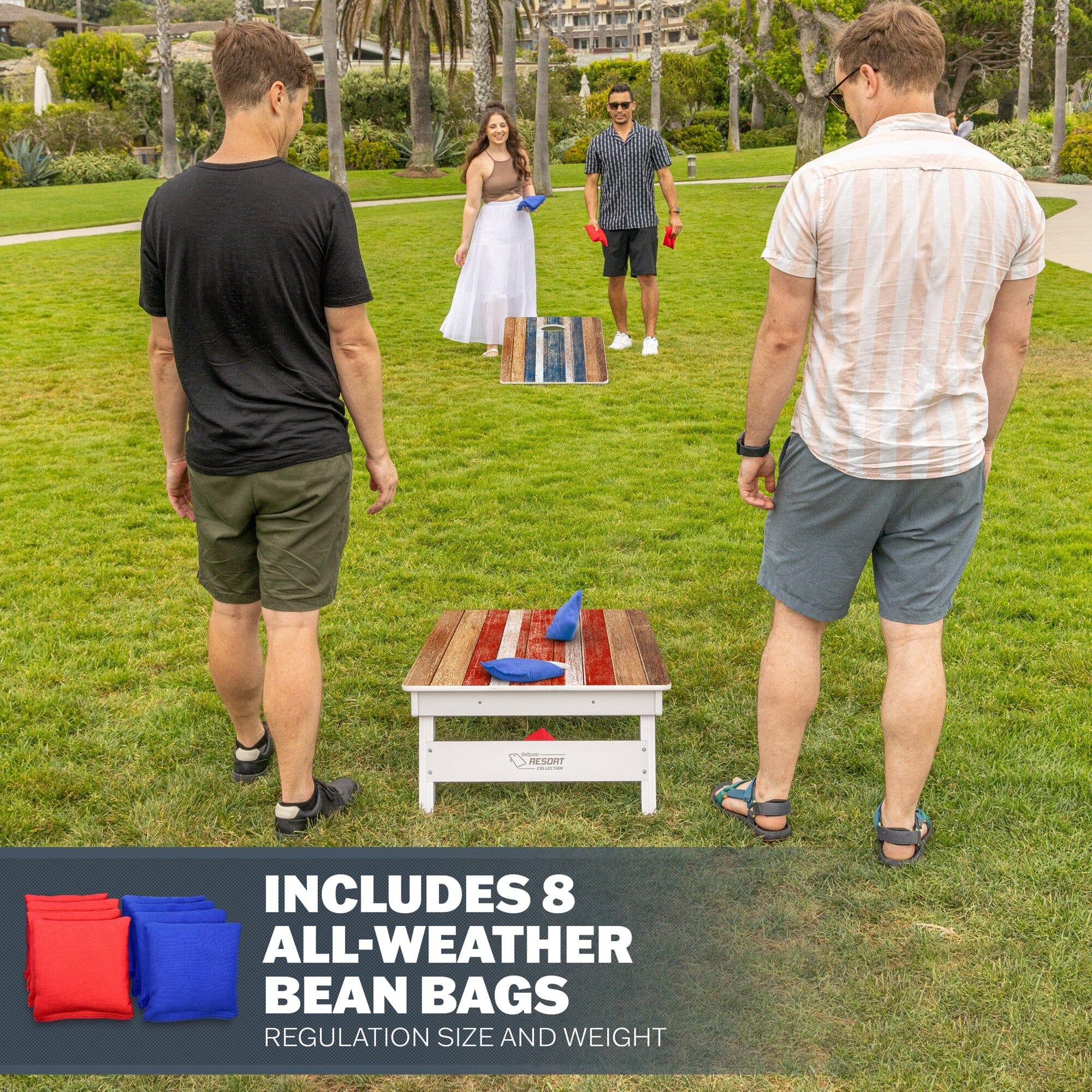 GoSports 4 x 2 ft Resort Collection All Weather Cornhole Board Set PlayGoSports.com