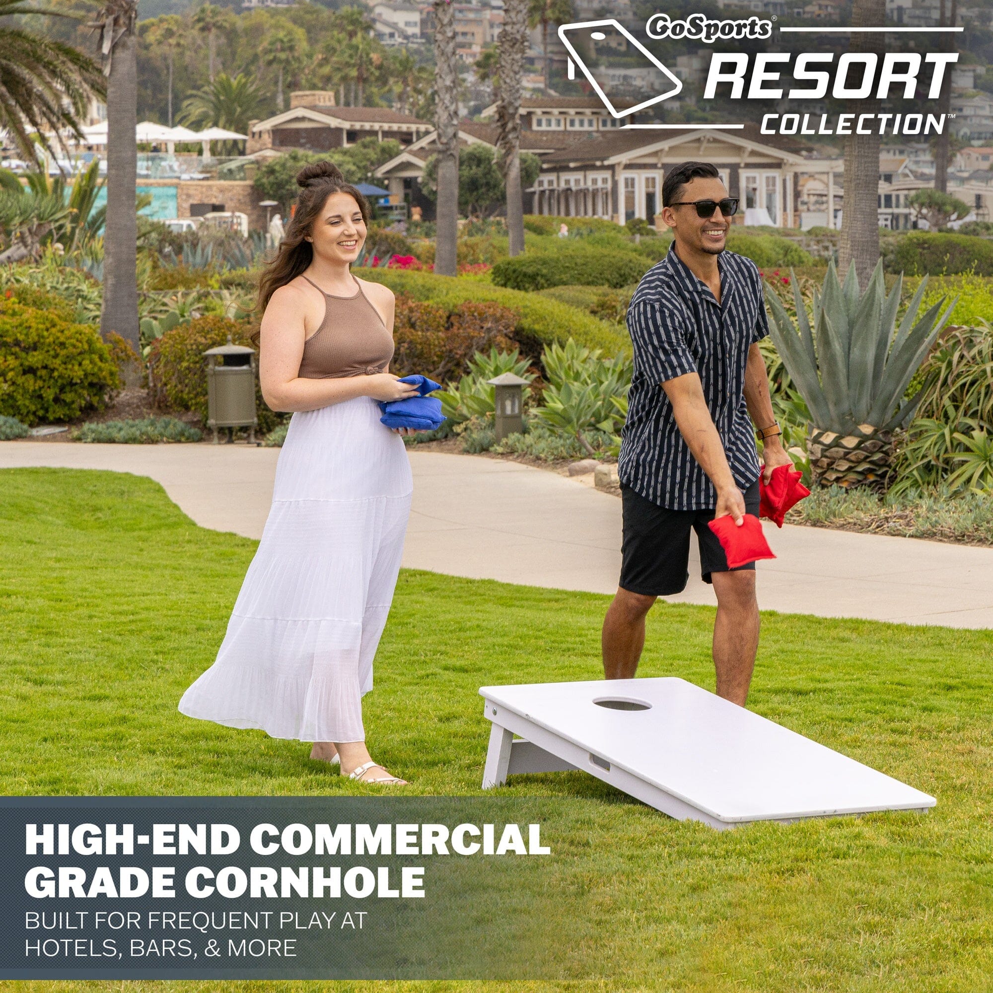GoSports 4 x 2 ft Resort Collection All Weather Cornhole Board Set PlayGoSports.com