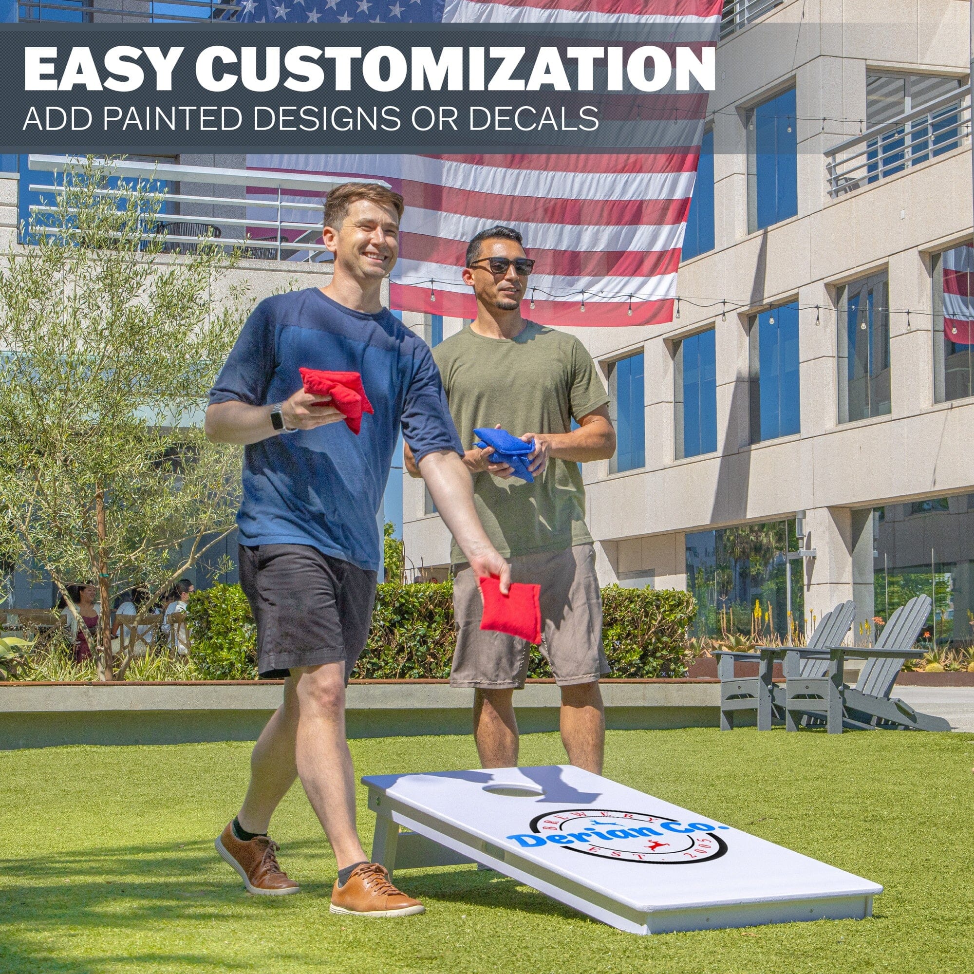 GoSports 4 x 2 ft Resort Collection All Weather Cornhole Board Set PlayGoSports.com