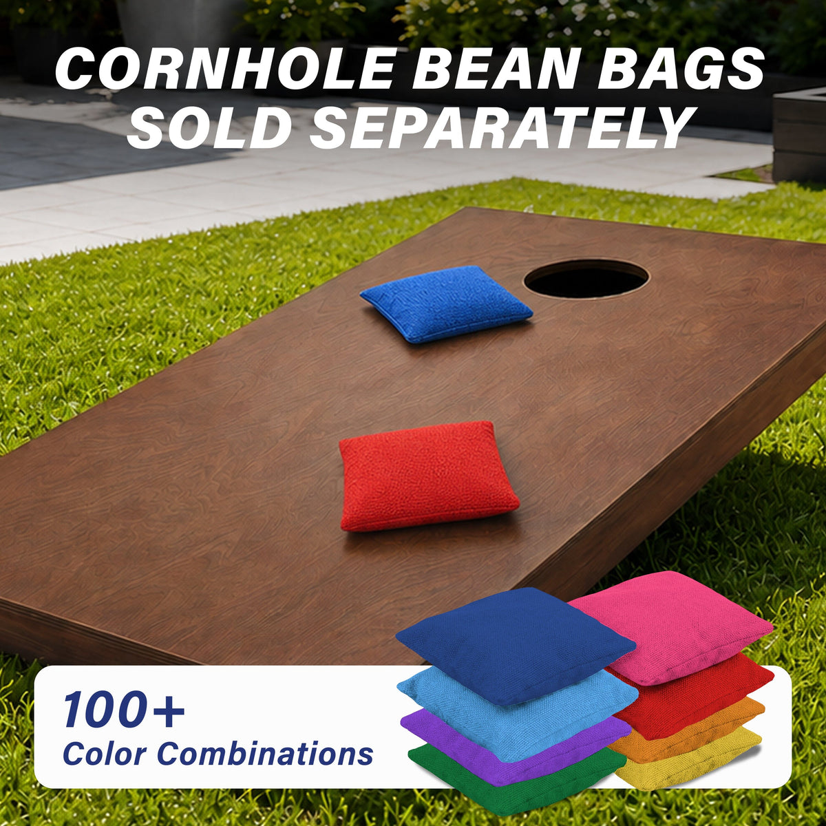 4' x 2' Stained Wood Cornhole Set Cornhole GoSports Cornhole