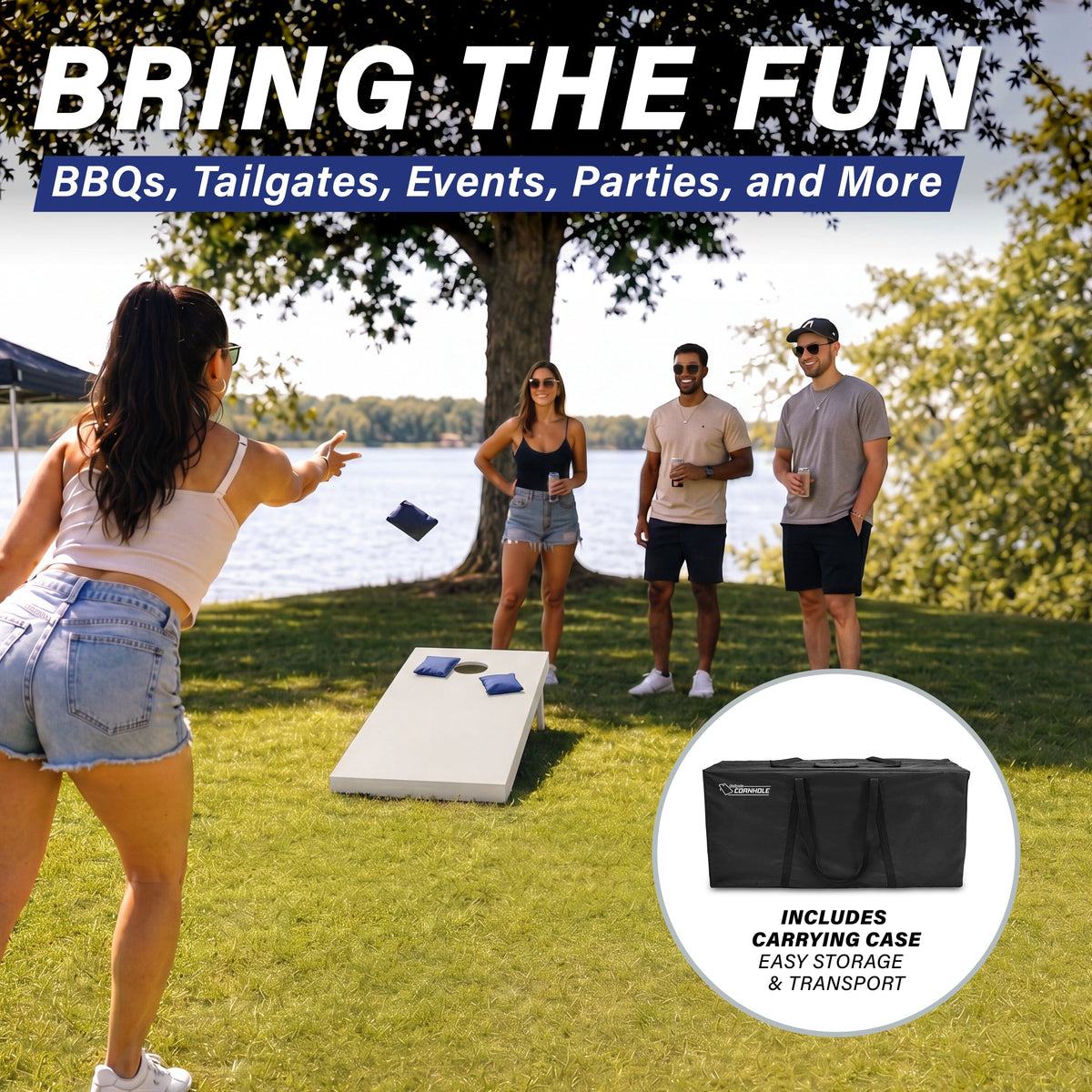 4' x 2' Wood Cornhole Set Cornhole GoSports Cornhole