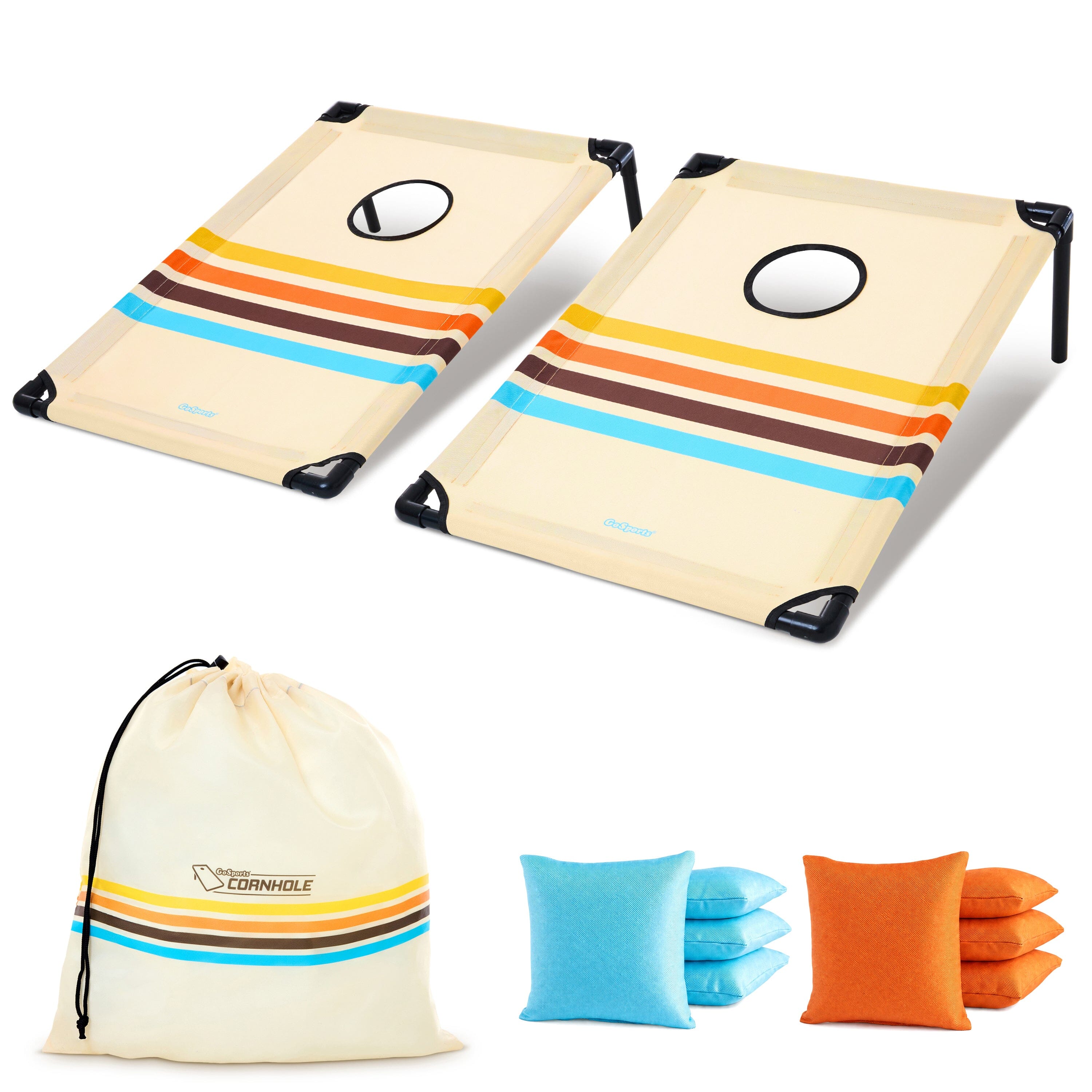 GoSports 3 x 2 ft Portable Cornhole Set with Carry Case - Outdoor Lawn Bean Bag Toss Game for Adults and Family - Beach, Camping, Yard Games & More - Drifter PlayGoSports.com