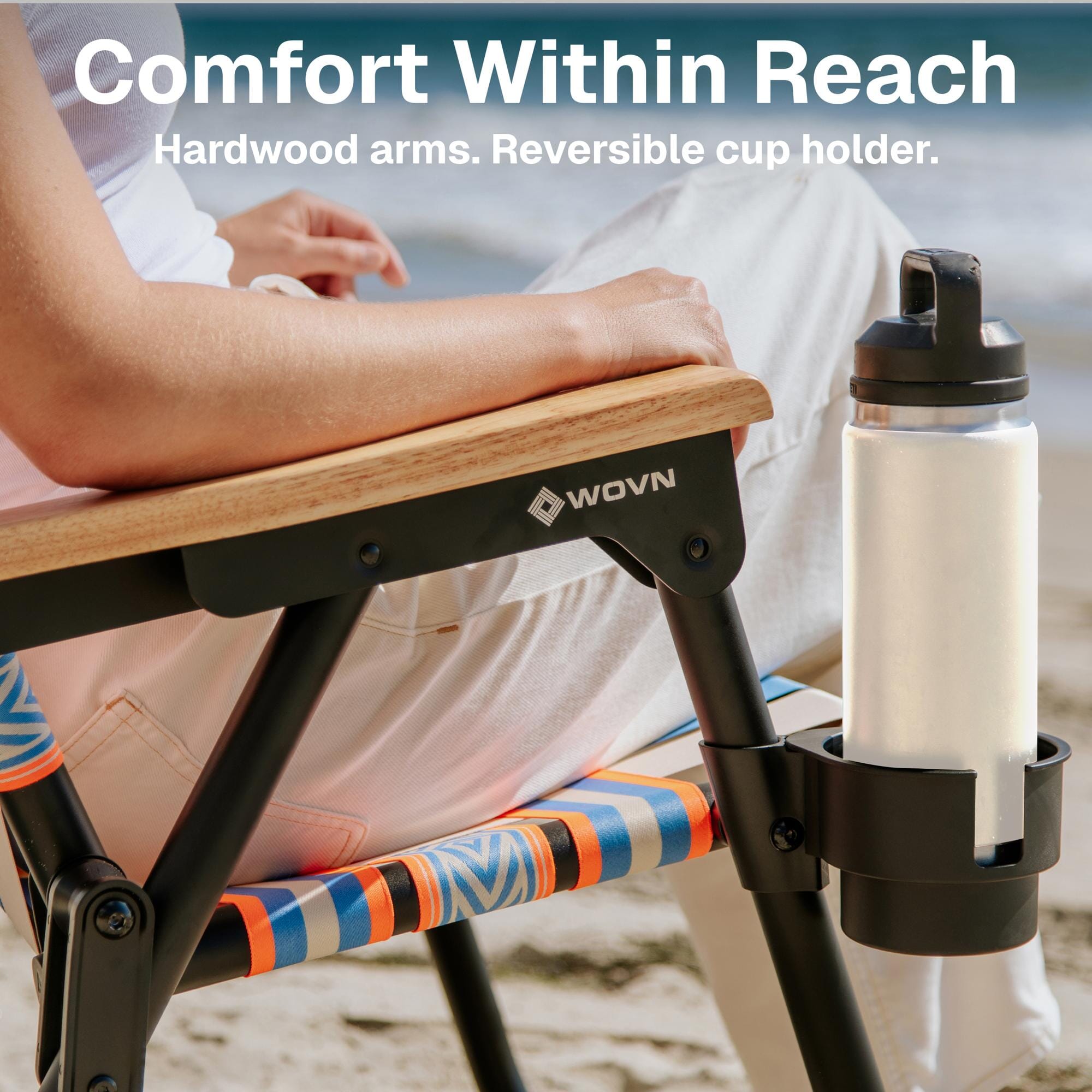 GoSports WOVN Beach Backpack Chair - 9 Styles Available - Premium Folding Camping Chair GoSports