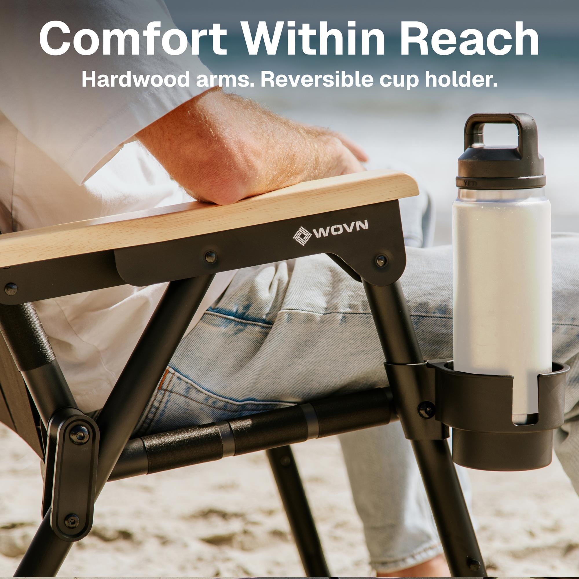GoSports WOVN Beach Backpack Chair - 9 Styles Available - Premium Folding Camping Chair GoSports