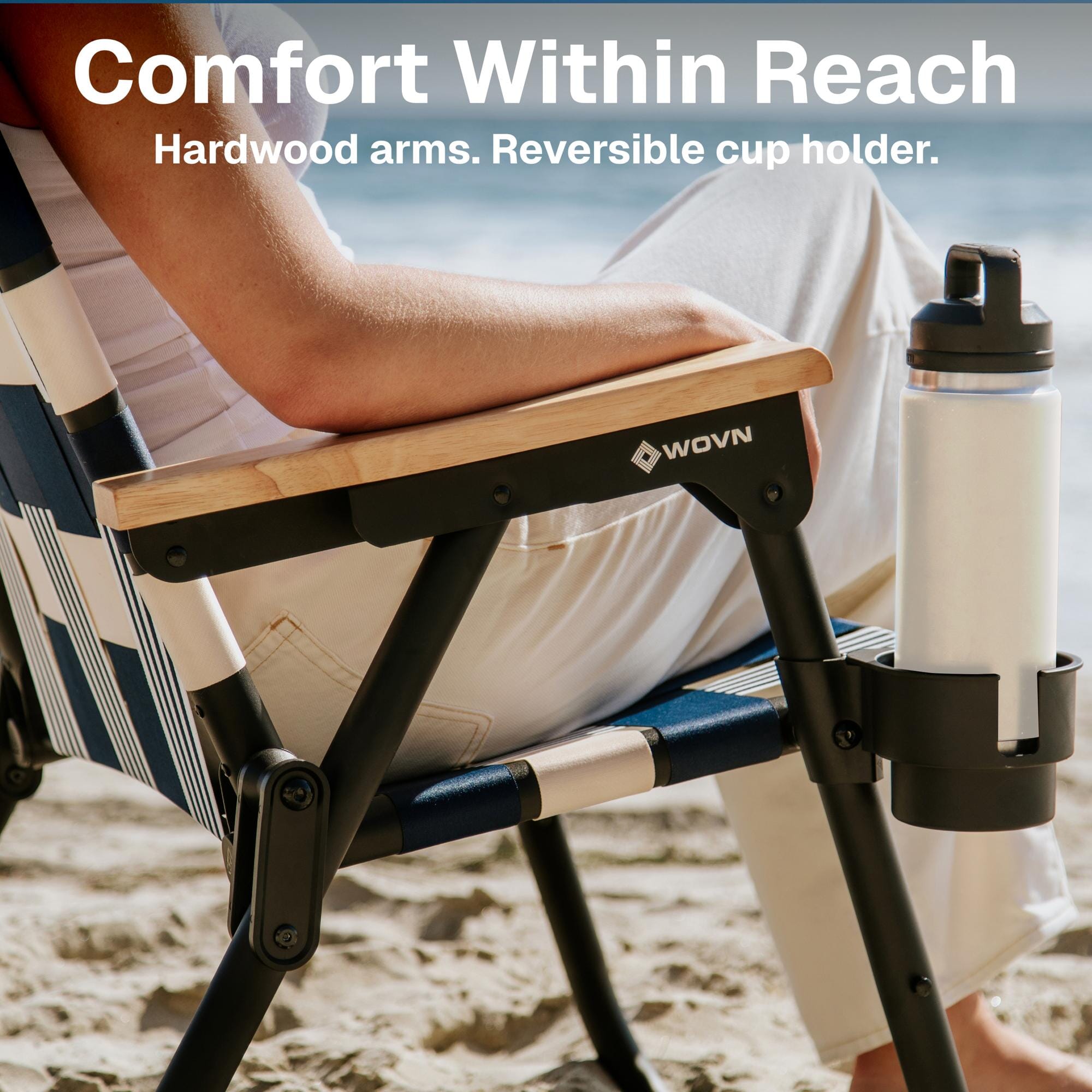 GoSports WOVN Beach Backpack Chair - 9 Styles Available - Premium Folding Camping Chair GoSports