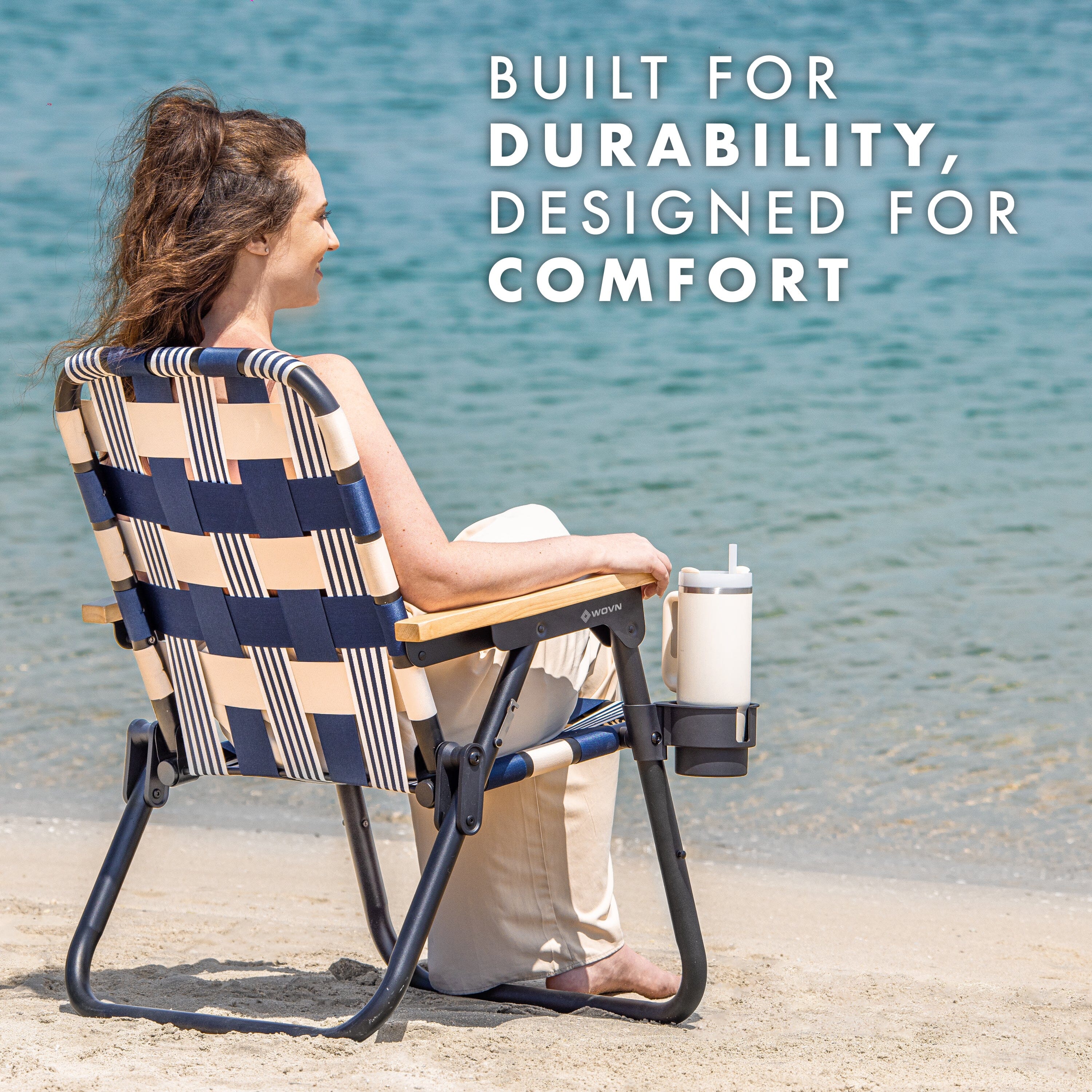 GoSports WOVN Beach Backpack Chair - 9 Styles Available - Premium Folding Camping Chair GoSports