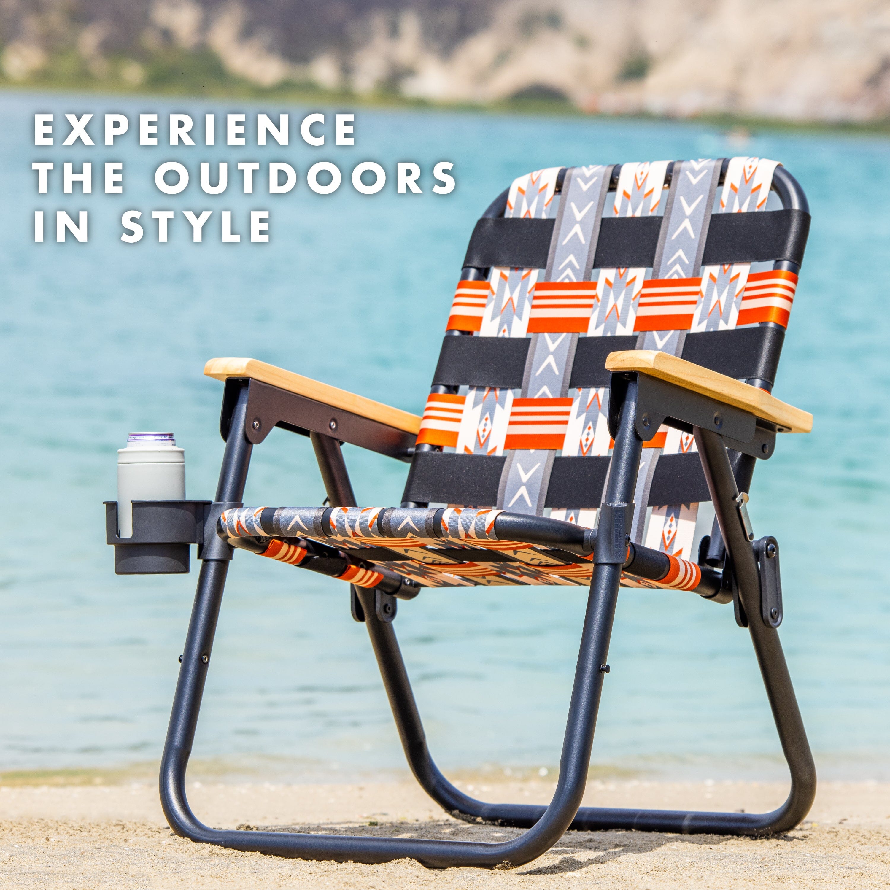 GoSports WOVN Beach Backpack Chair - 9 Styles Available - Premium Folding Camping Chair GoSports