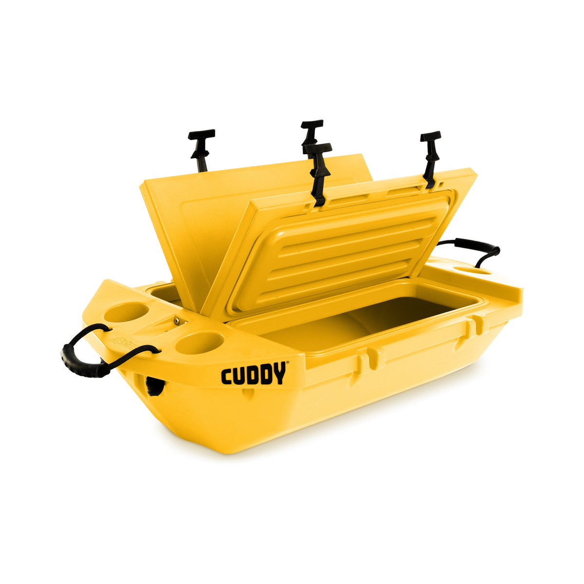 40 qt Premium Floating Cooler Cuddy Yellow