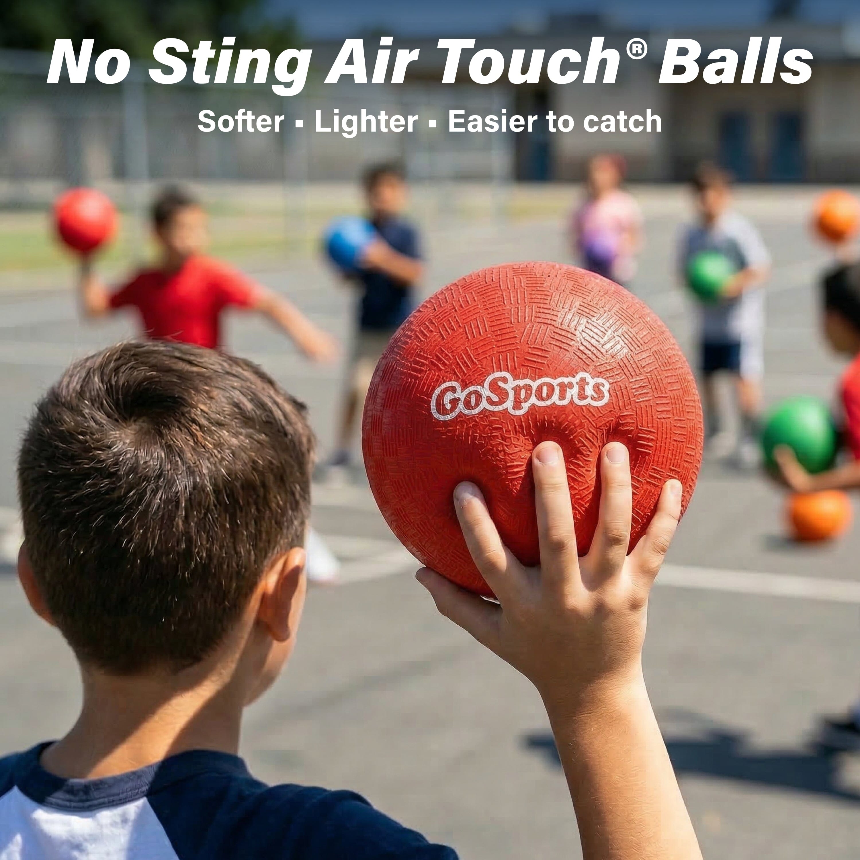 GoSports 5 in Inflatable Dodgeball - 6-Pack Playground Ball GoSports