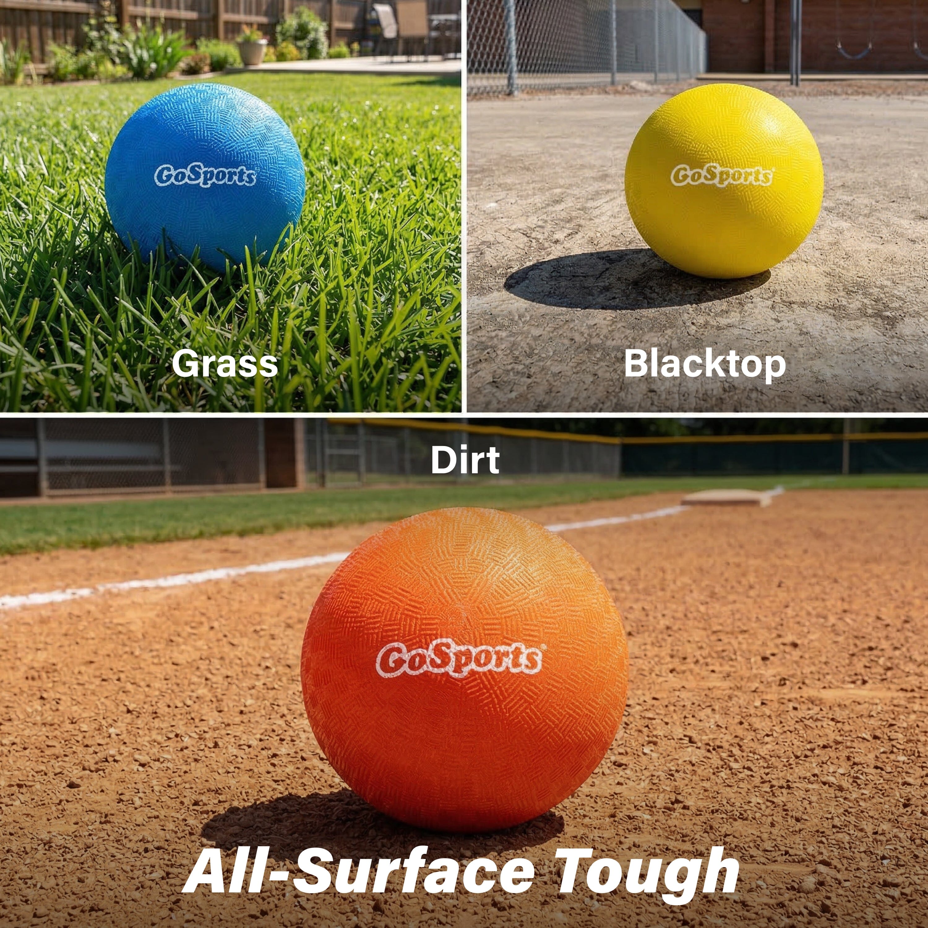 GoSports 5 in Inflatable Dodgeball - 6-Pack Playground Ball GoSports