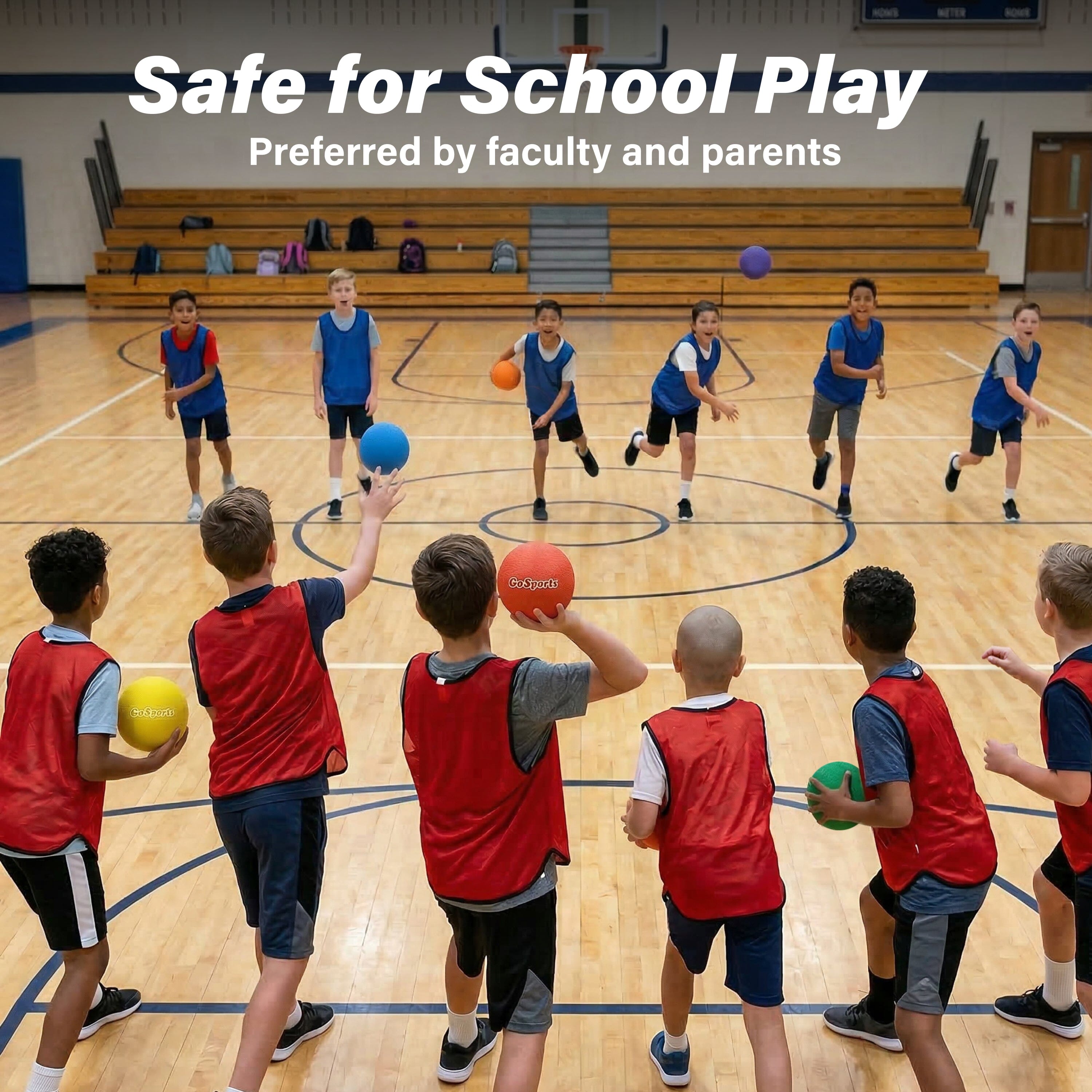 GoSports 5 in Inflatable Dodgeball - 6-Pack Playground Ball GoSports