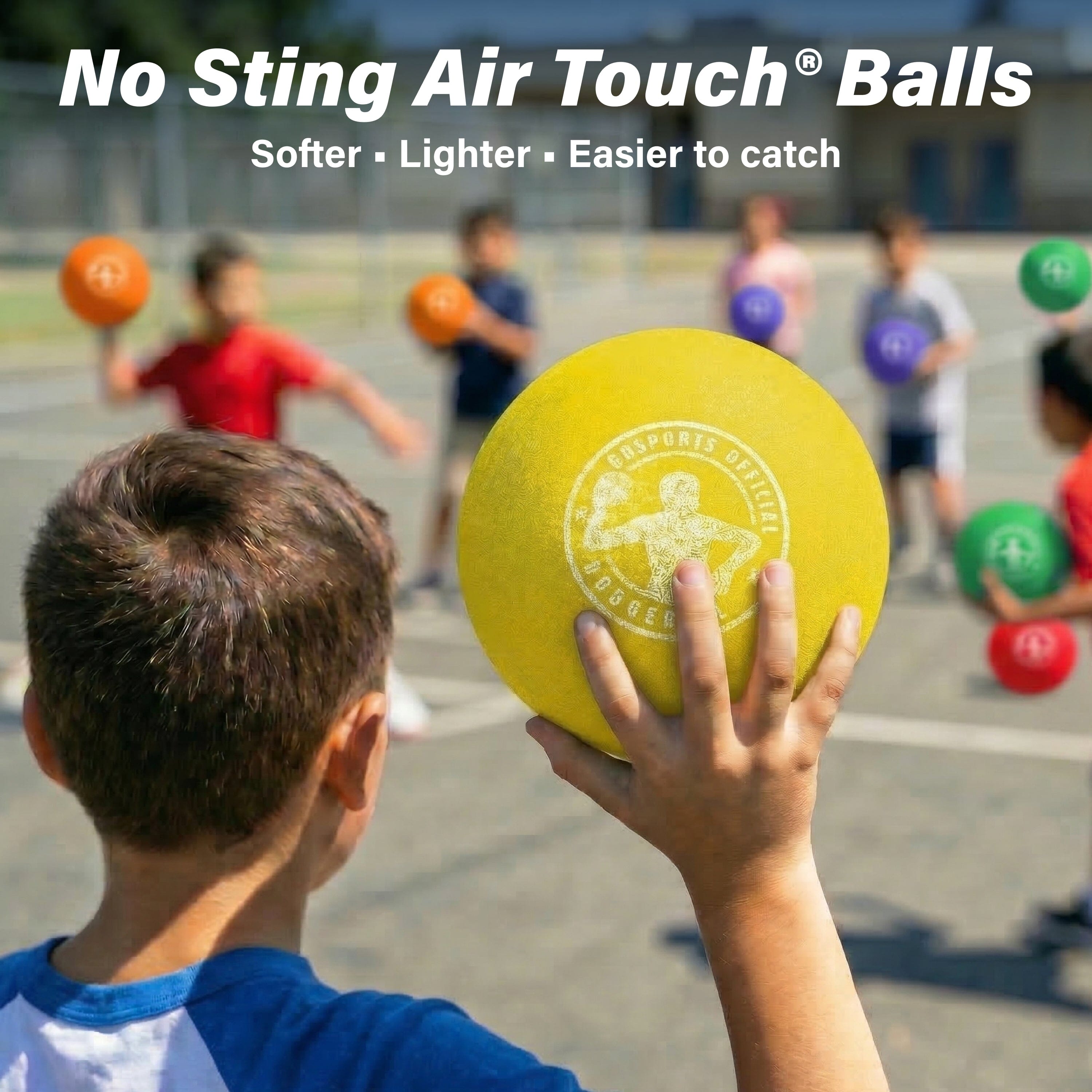 GoSports 7" Inflatable No-Sting Dodgeball - 6-Pack Playground Ball GoSports