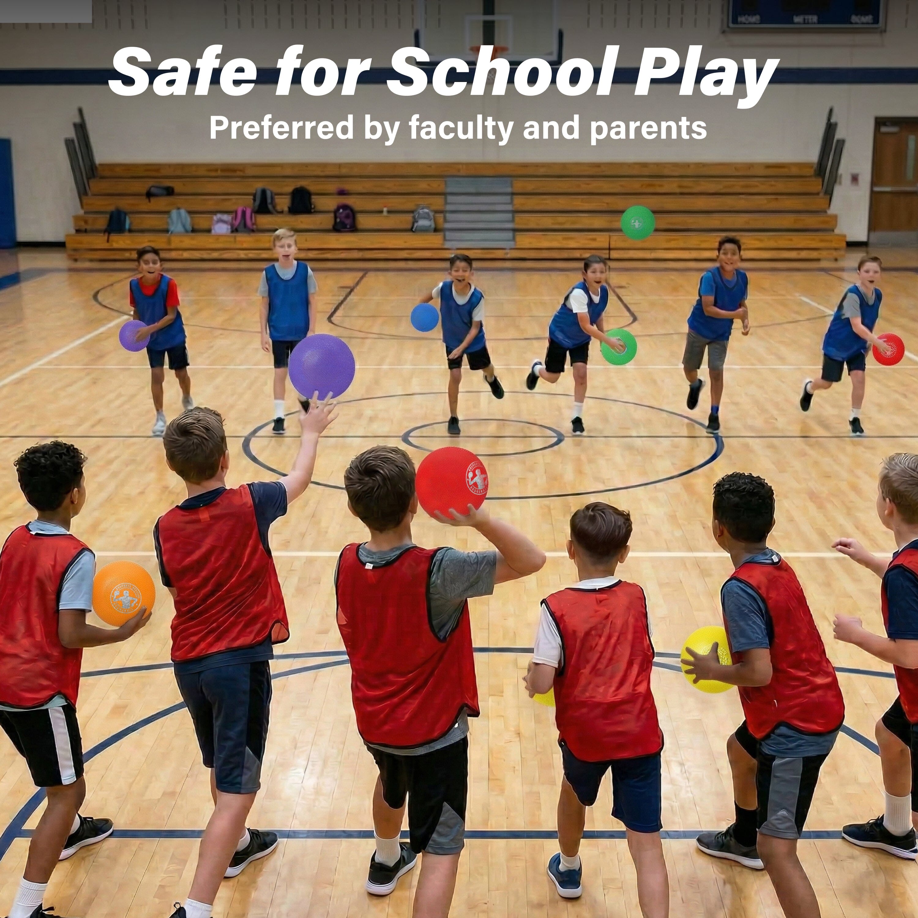 GoSports 7" Inflatable No-Sting Dodgeball - 6-Pack Playground Ball GoSports