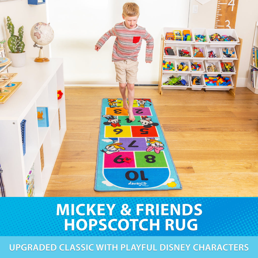 Disney Mickey and Friends 6.5 ft Hopscotch Rug by GoSports GoSports 