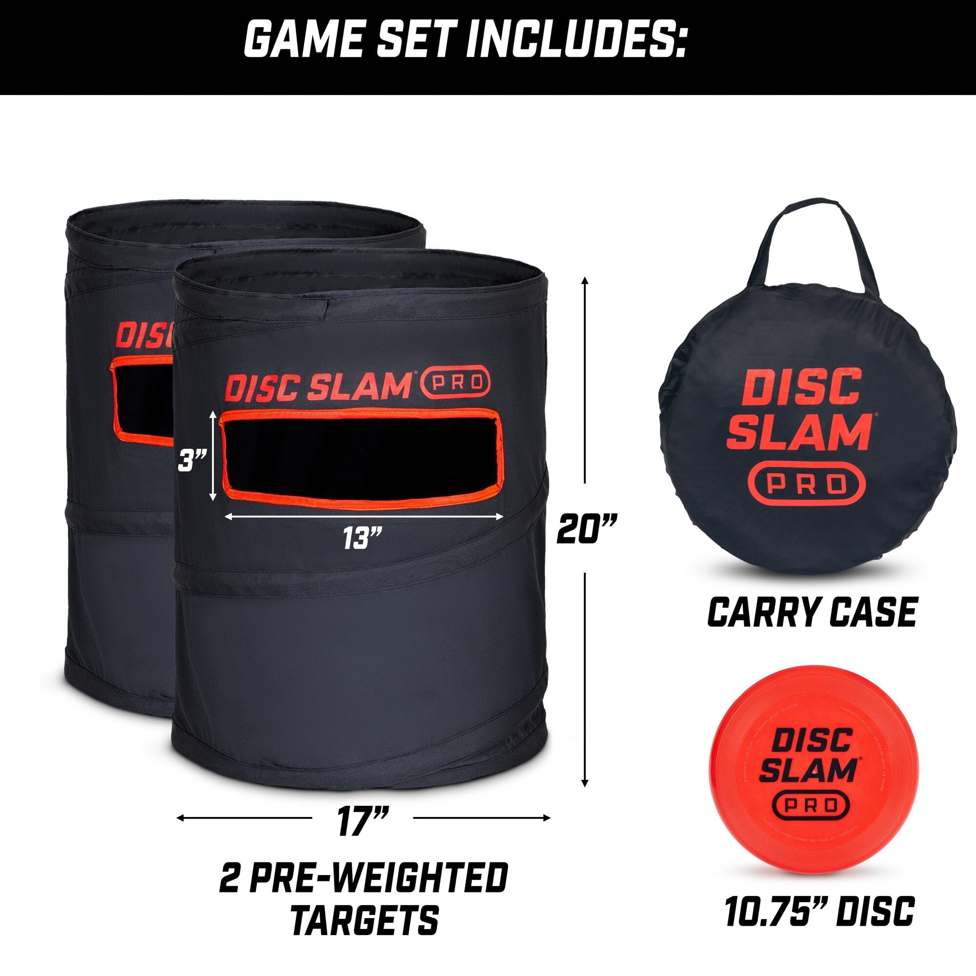 GoSports Disc Slam PRO Disc Toss Game - Outdoor Yard and Beach Party Game GoSports