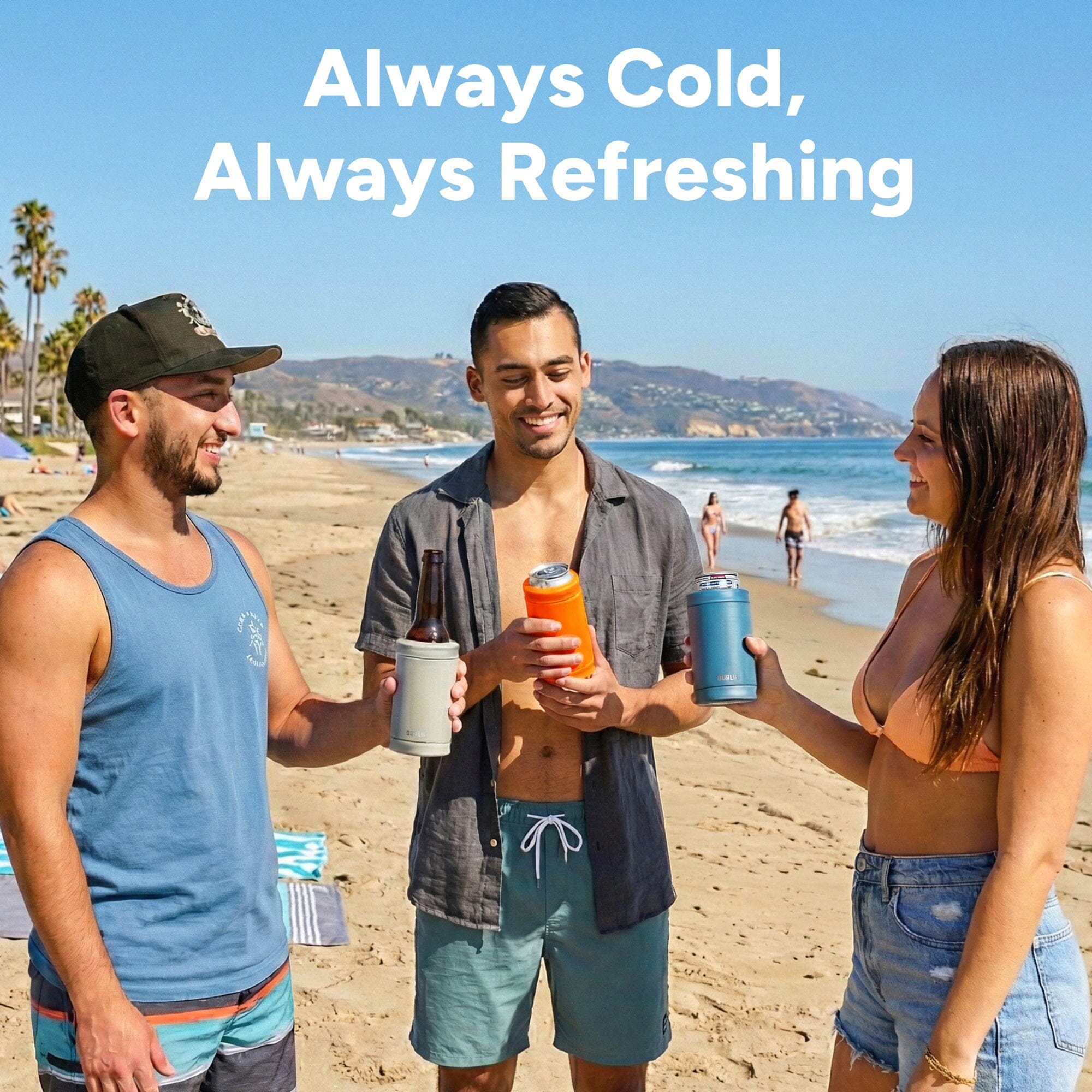 DUALIE 3 in 1 Insulated Can Cooler - 15+ Colors - Universal Size for 12 oz Cans, Slim Cans, and Bottles GoSports