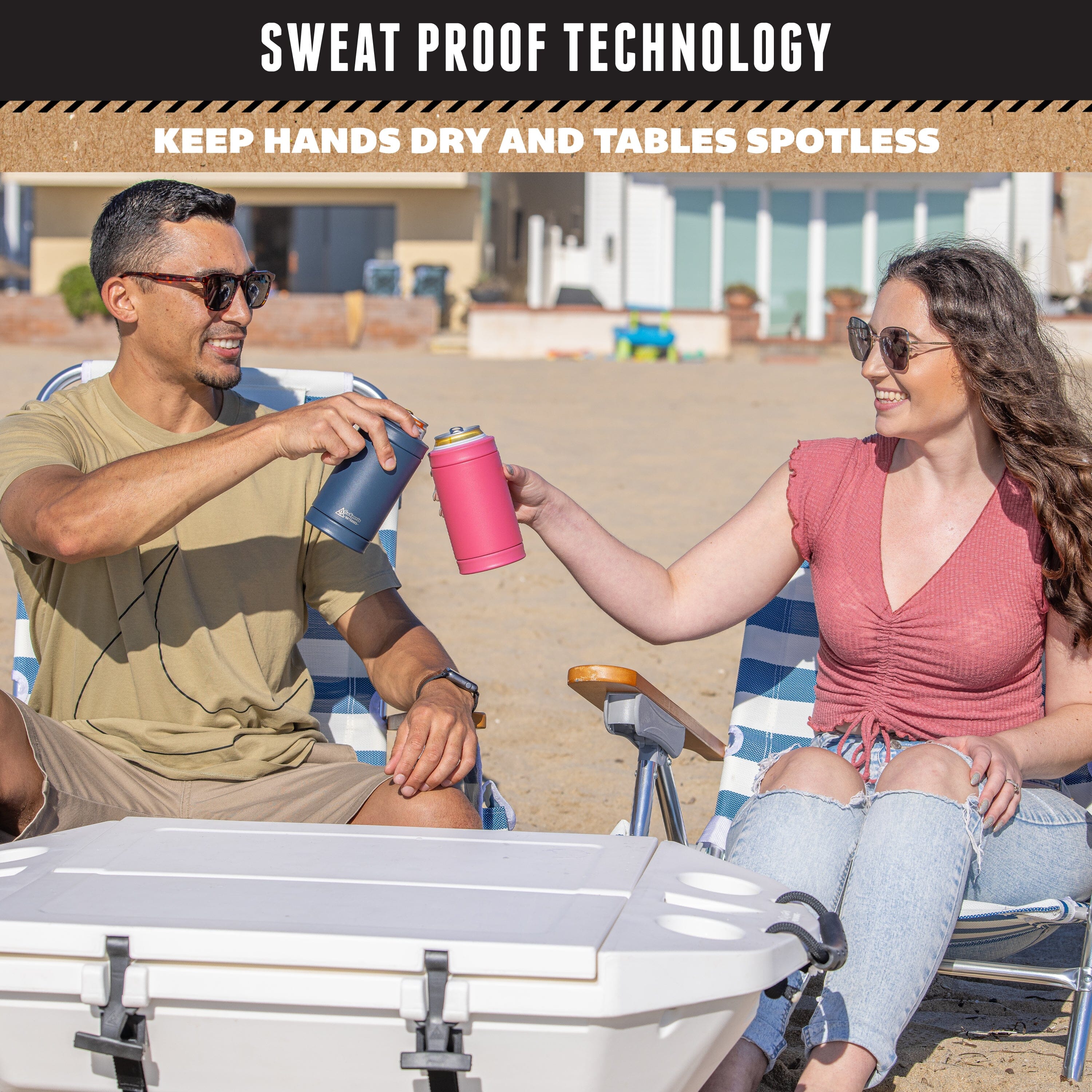 DUALIE 3 in 1 Insulated Can Cooler - Magenta GoSports