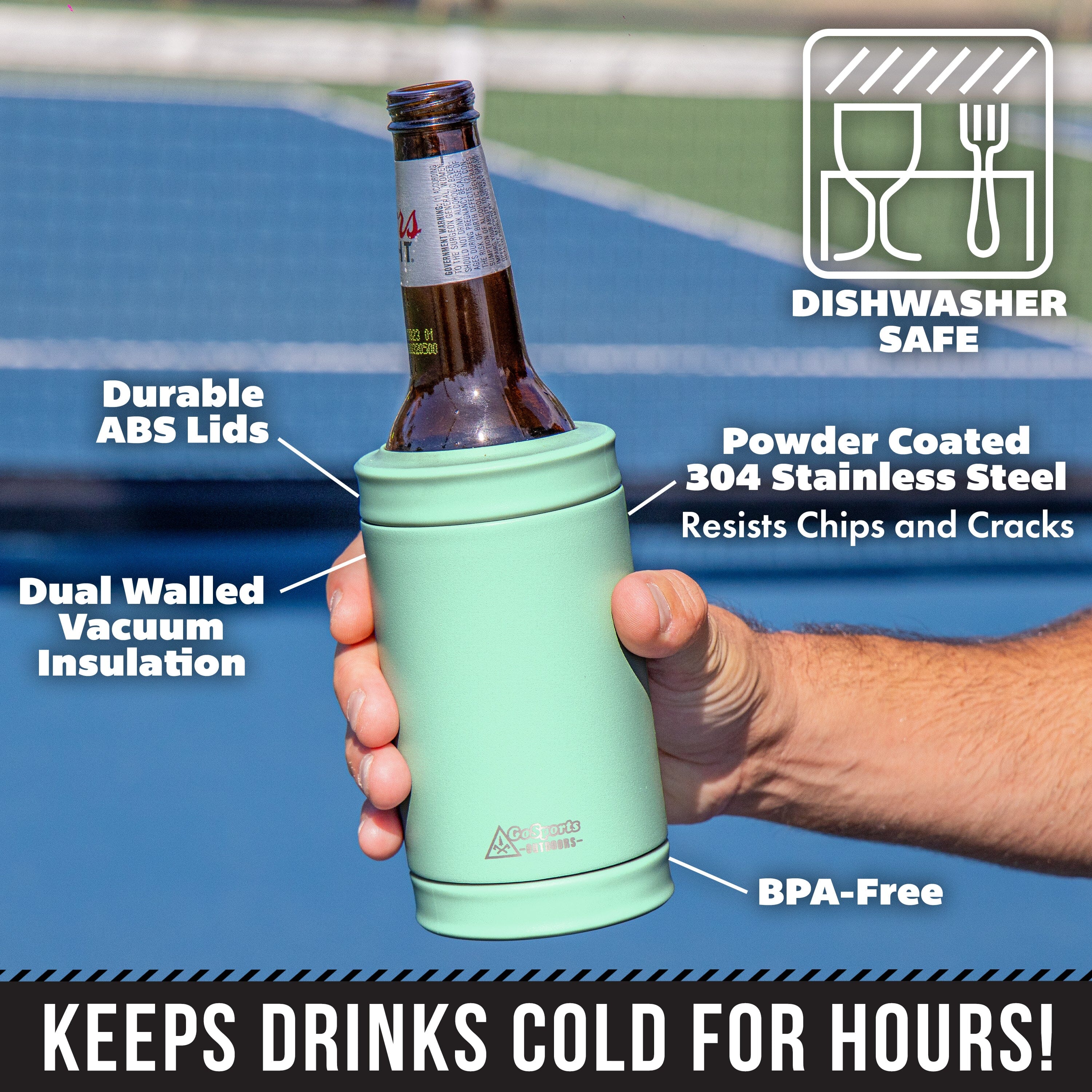 DUALIE 3 in 1 Insulated Can Cooler - Sea Foam GoSports