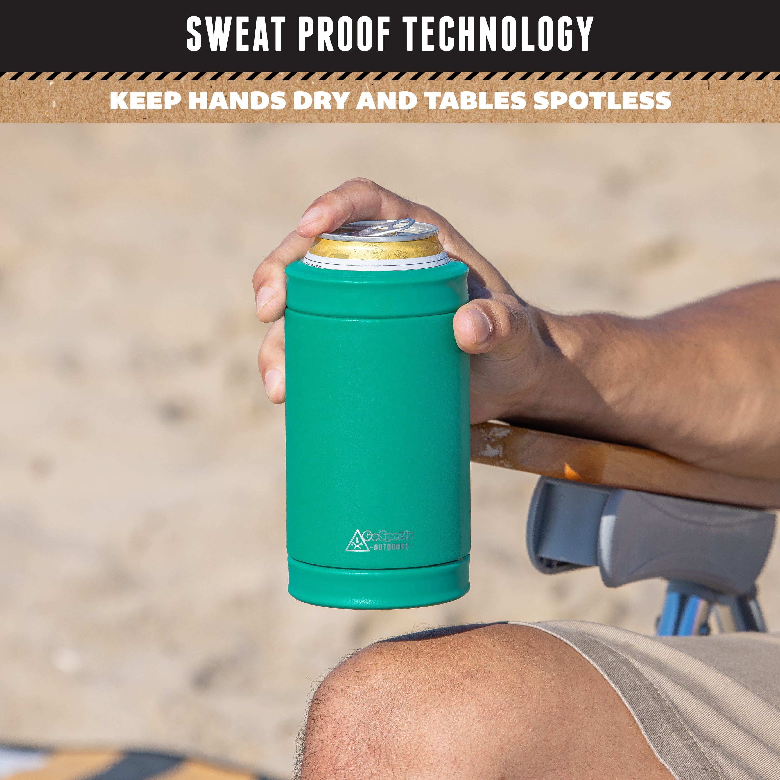 DUALIE 3 in 1 Insulated Can Cooler - Turquoise GoSports