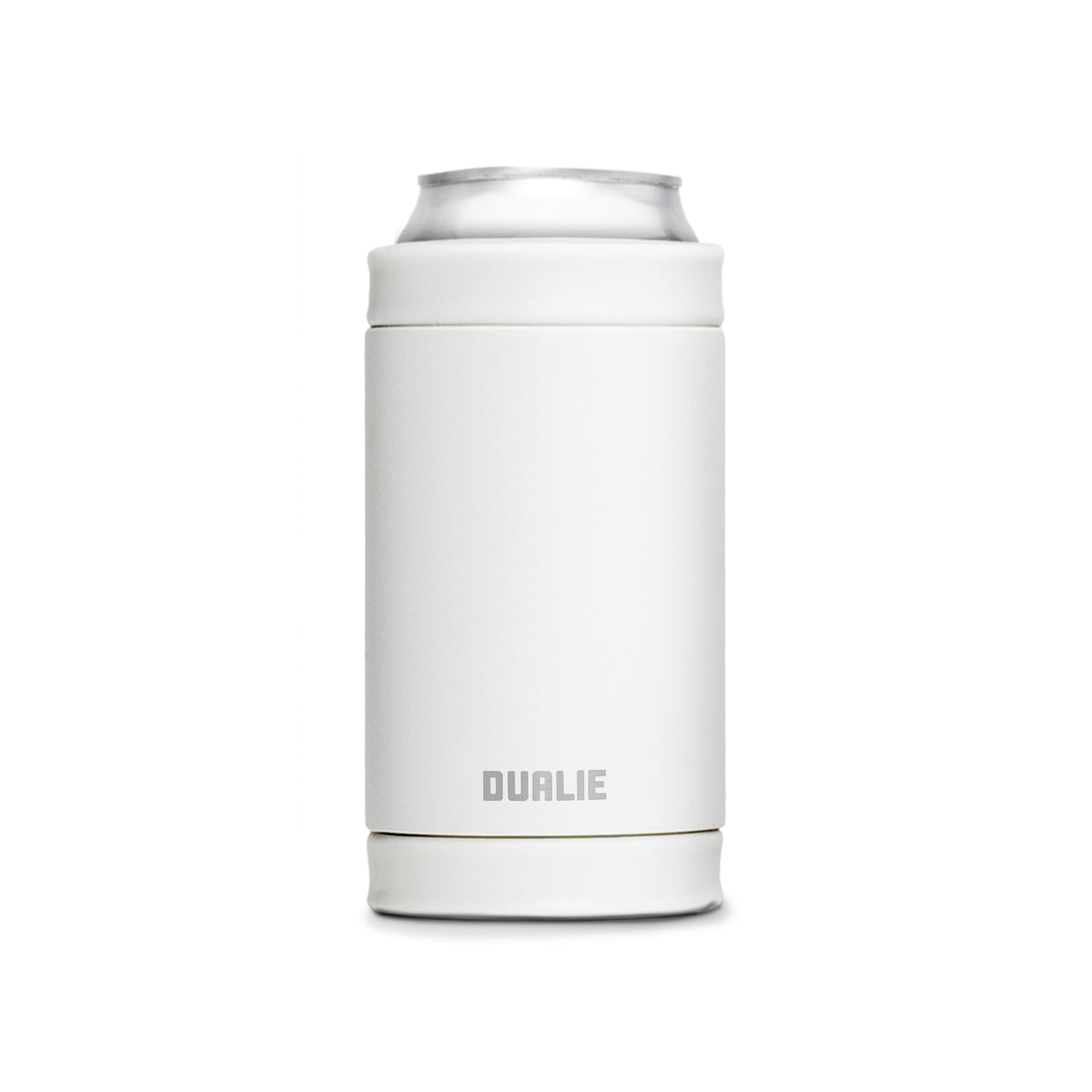 12oz 3-in-1 Insulated Drink Cooler Dualie White