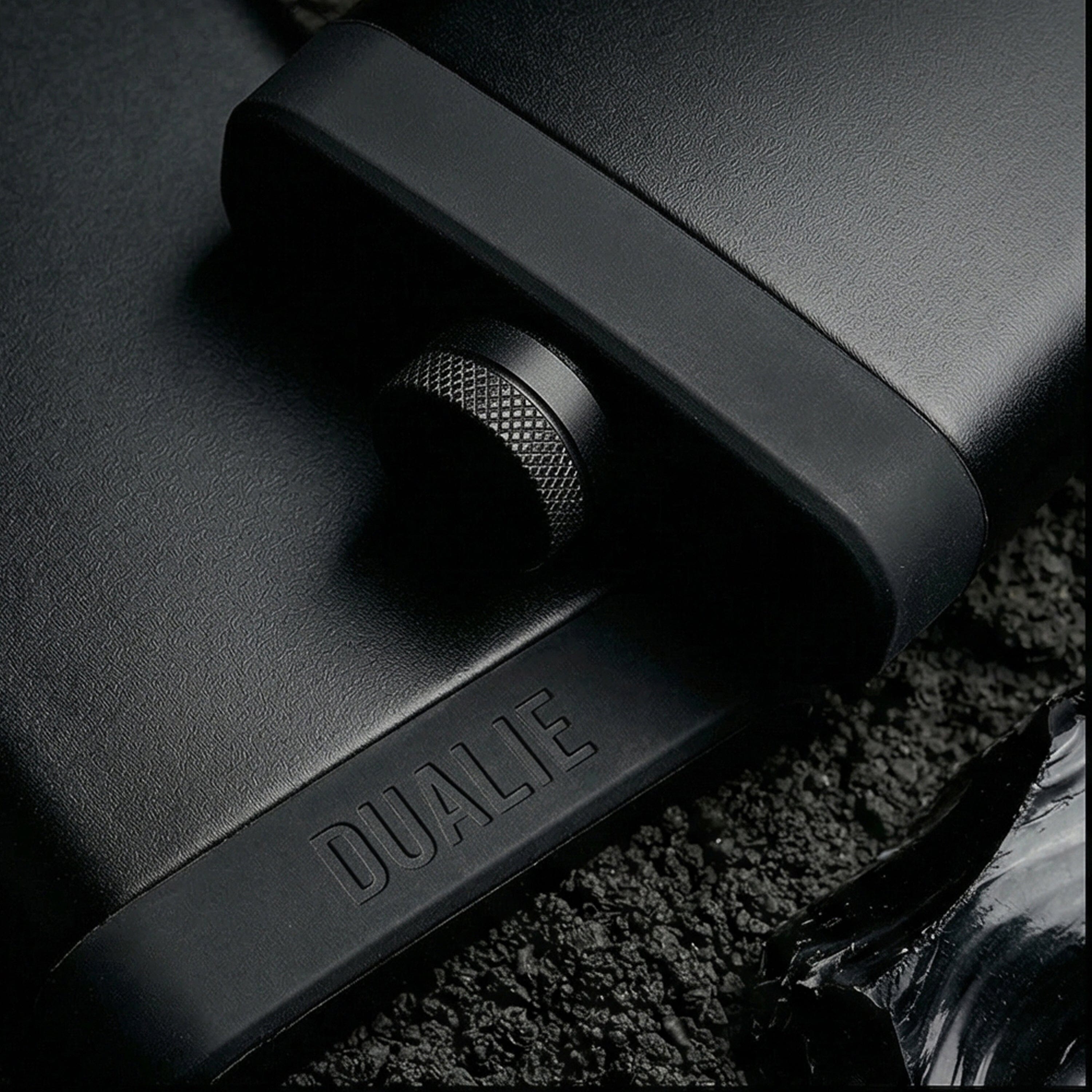 DUALIE Waypoint 8 oz Durable Stainless Steel Hip Flask for Liquor with Silicone Grip - Black Alcohol Flask Gift for Men and Women PlayGoSports.com