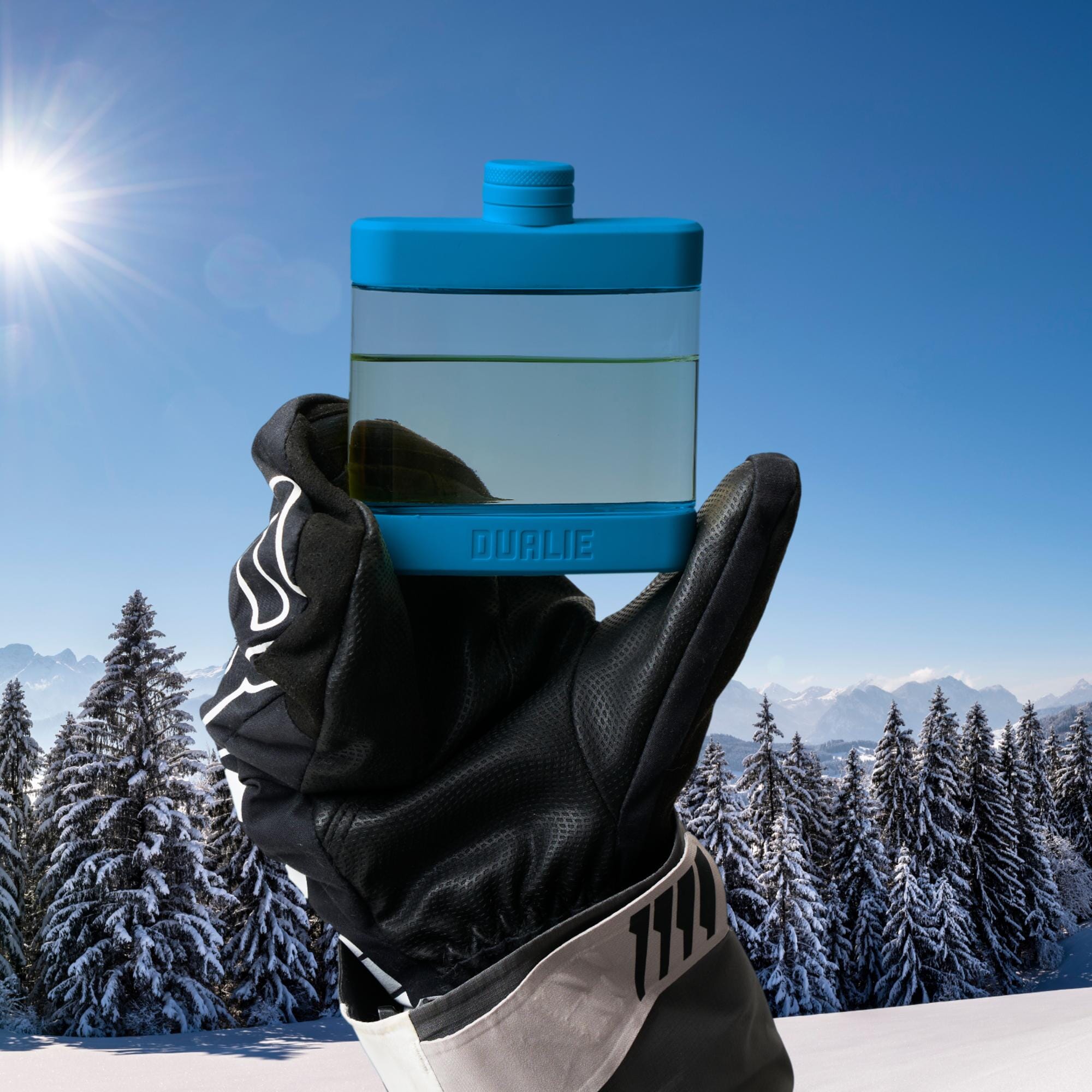 DUALIE 6 oz Hip Flask for Liquor - Undetectable Shatterproof Alcohol Flasks with Clear Tritan Plastic and Silicone Grip - Flask Gift for Men & Women Playgosports.com