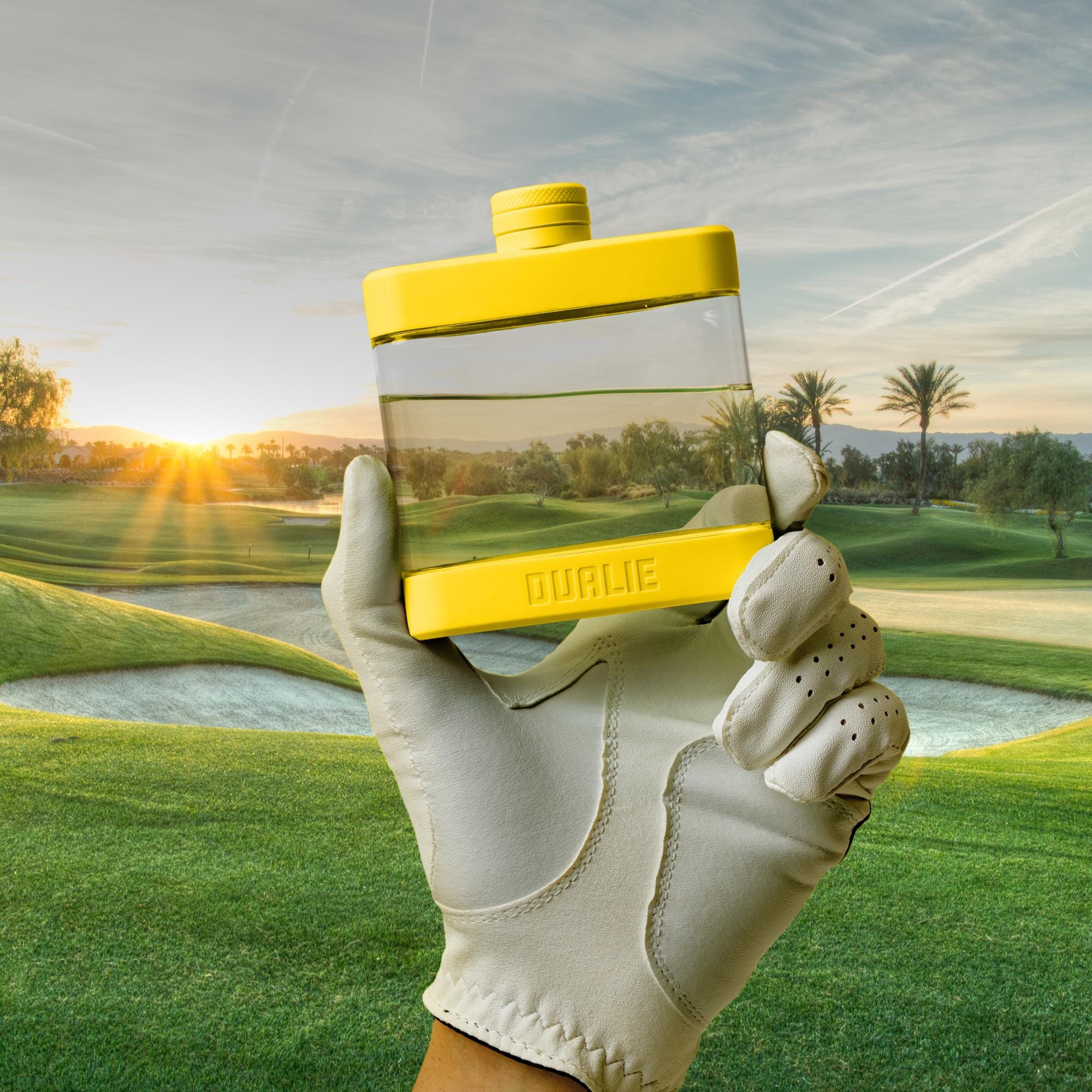 DUALIE 6 oz Hip Flask for Liquor - Undetectable Shatterproof Alcohol Flasks with Clear Tritan Plastic and Silicone Grip - Flask Gift for Men & Women Playgosports.com