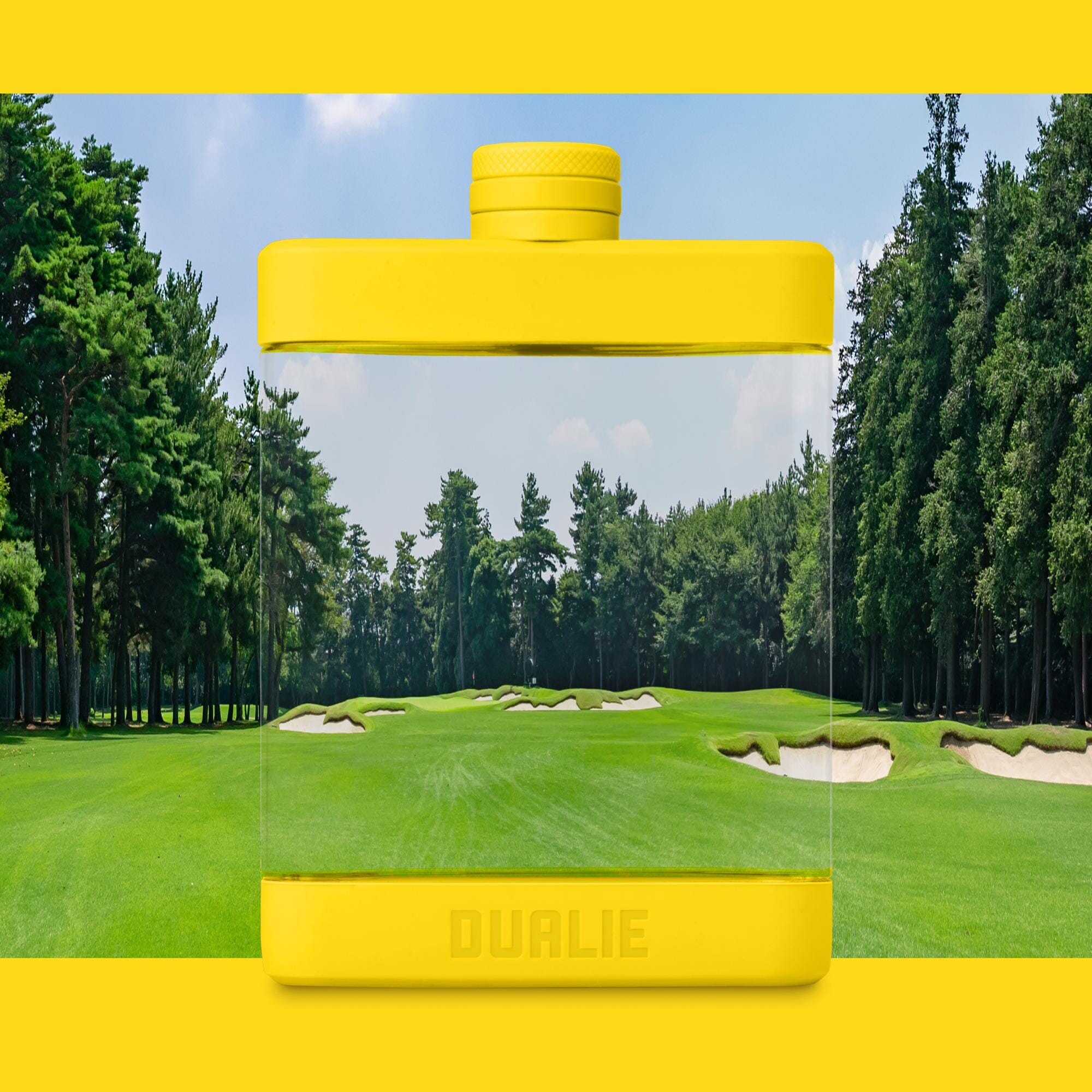 DUALIE 8 oz Hip Flask for Liquor - Undetectable Shatterproof Alcohol Flasks with Clear Tritan Plastic and Silicone Grip - Flask Gift for Men & Women Playgosports.com