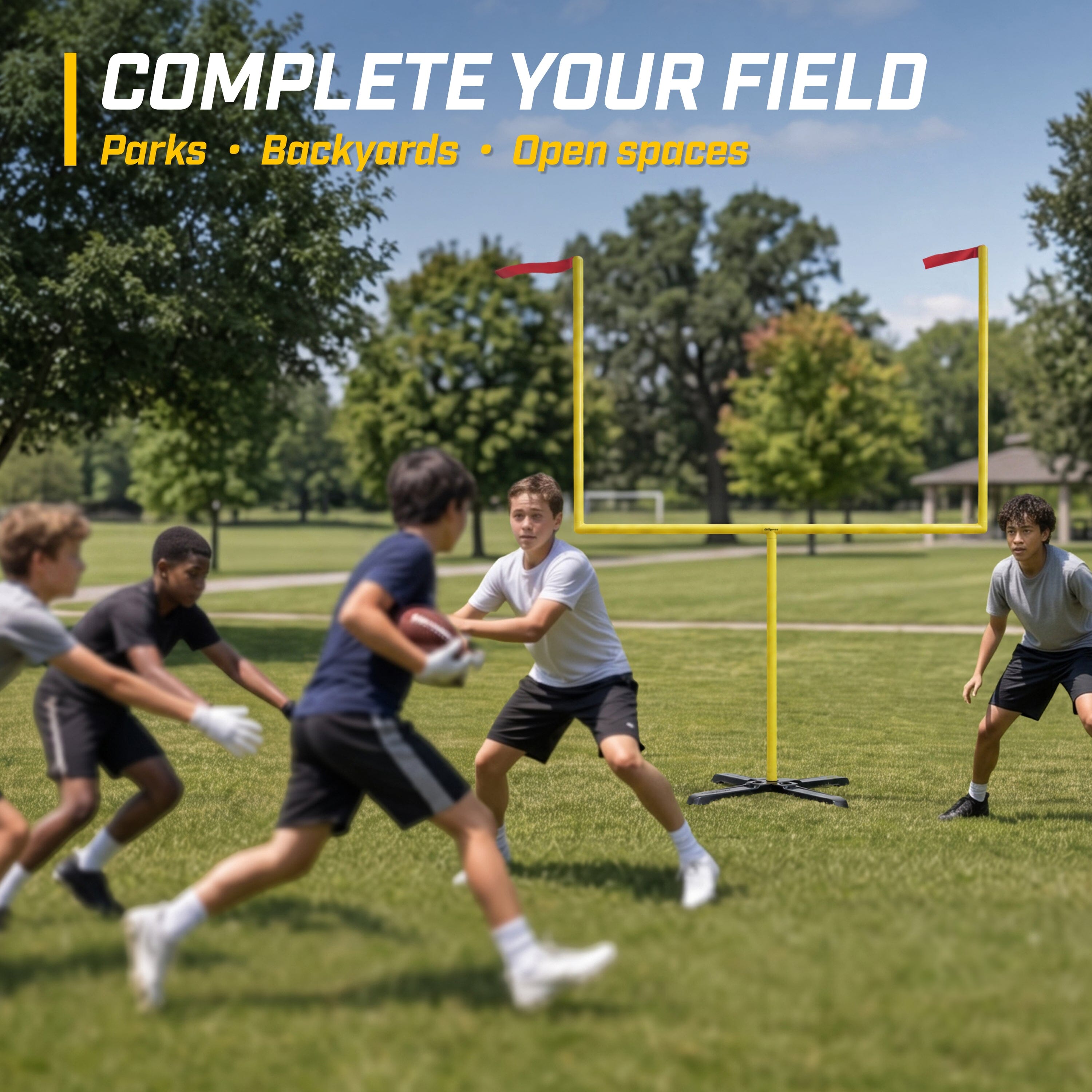 8' x 6' All-Weather Football Field Goal Post GoSports Football