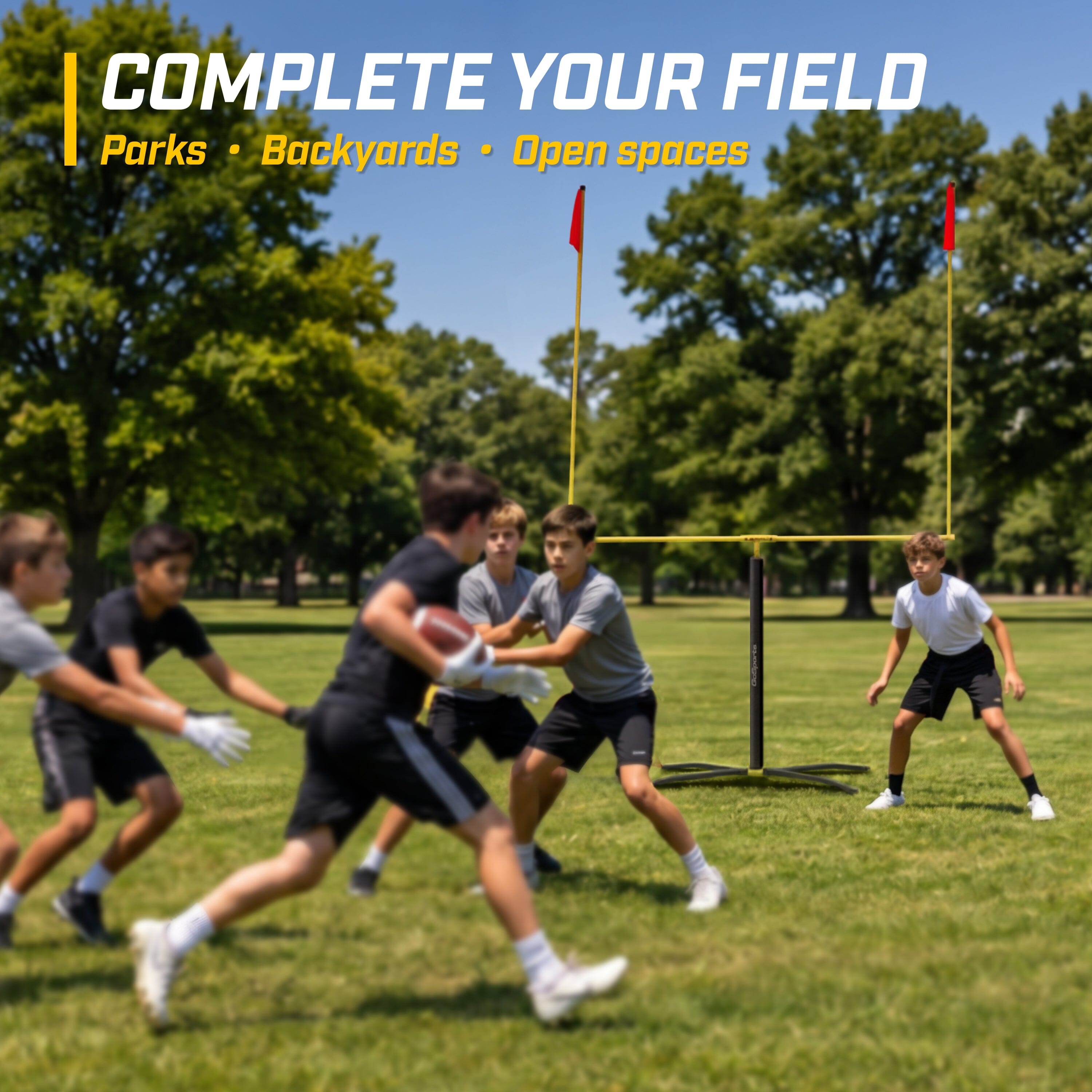 GoSports 8.5 ft Steel Football Field Goal Post, All-Surface Backyard Goal Playgosports.com