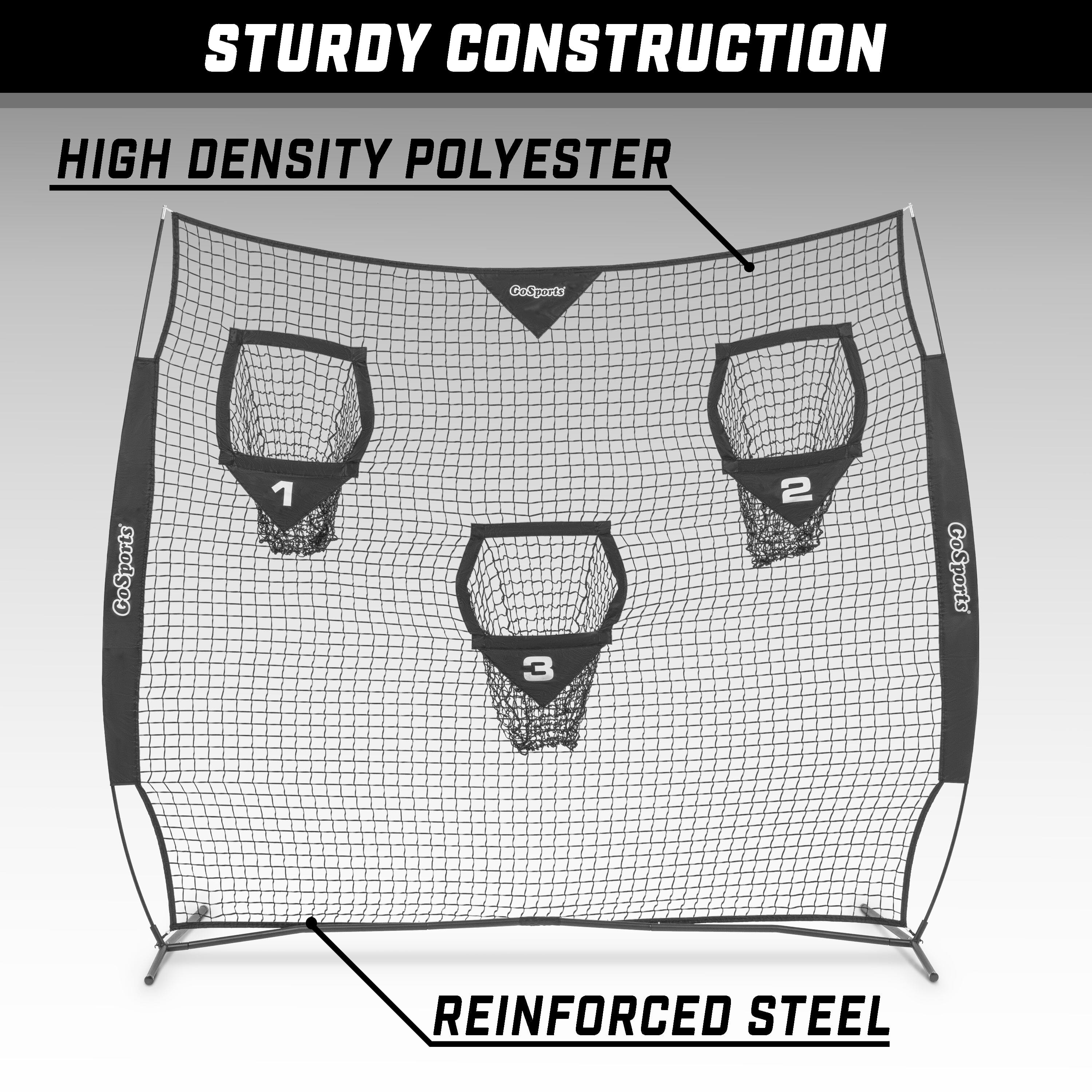 the front and back of the safety net