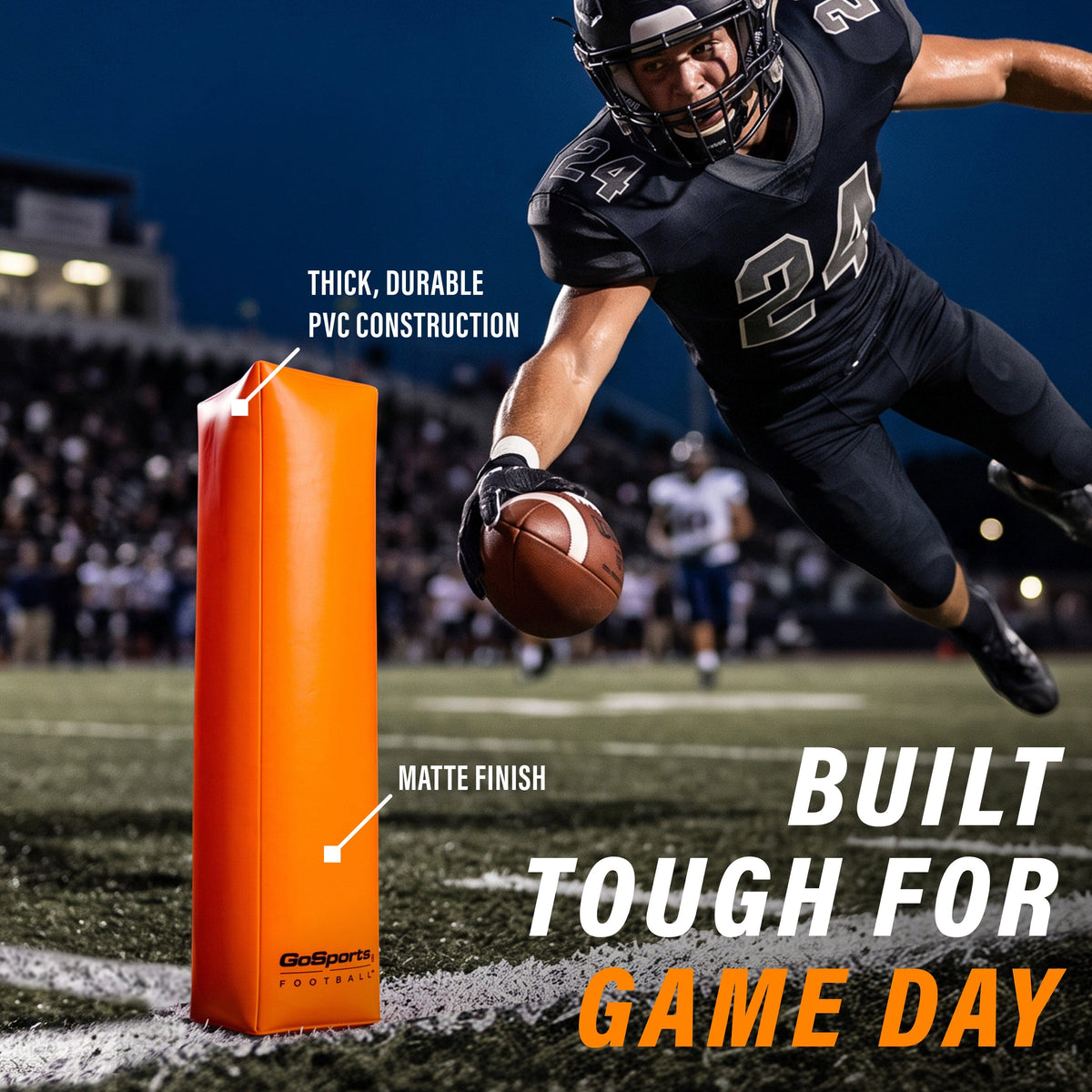 18" Weighted Inflatable Football Pylons, 4-pk, image 5 of 6
