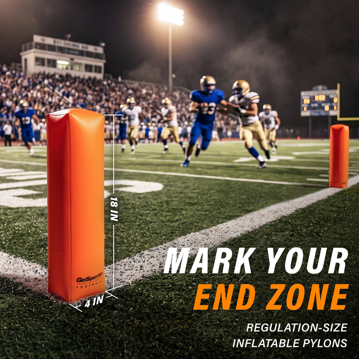 18" Weighted Inflatable Football Pylons, 4-pk, image 4 of 6