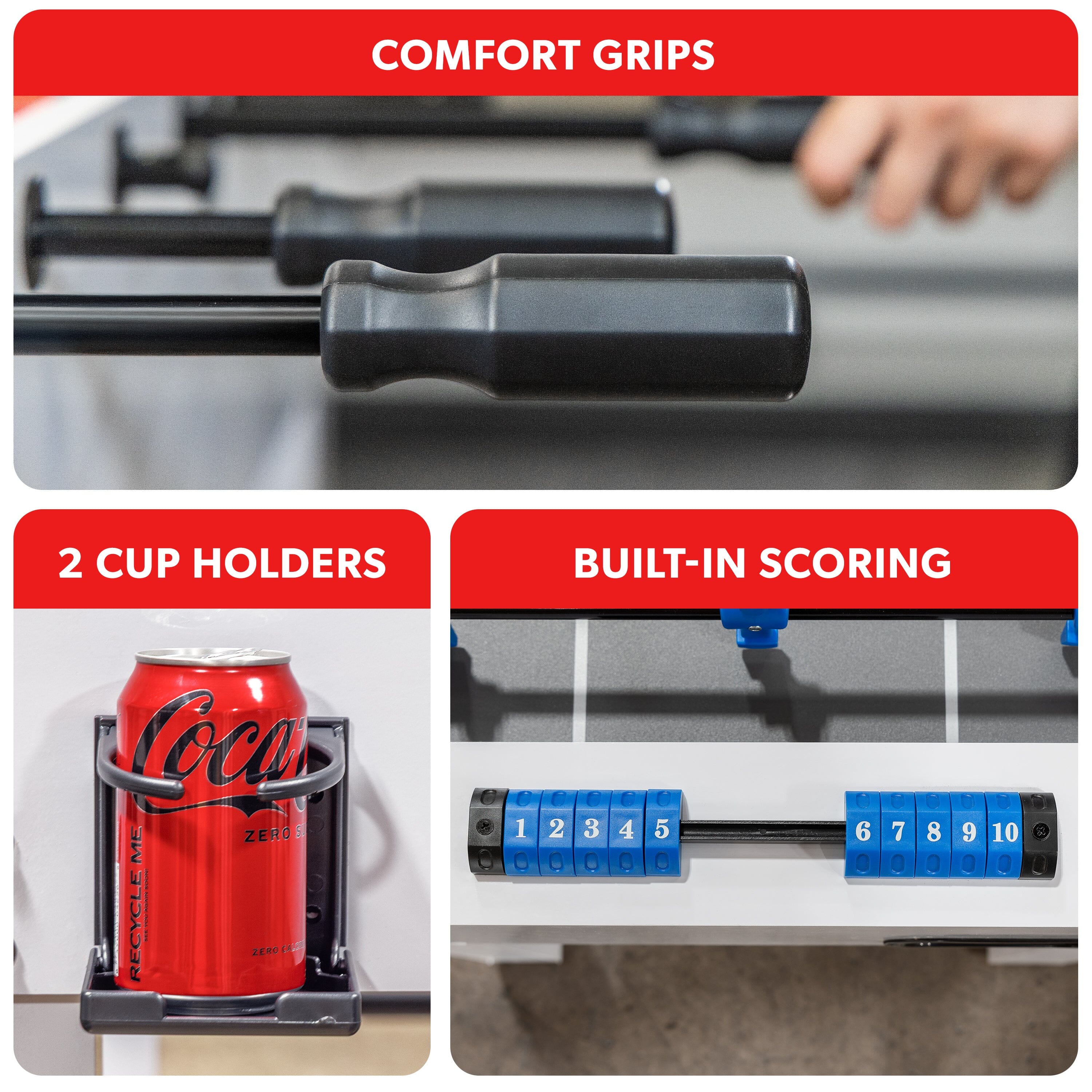 GoSports 54 Inch Full Size Foosball Table - Professional-Grade Game Table for Home GoSports