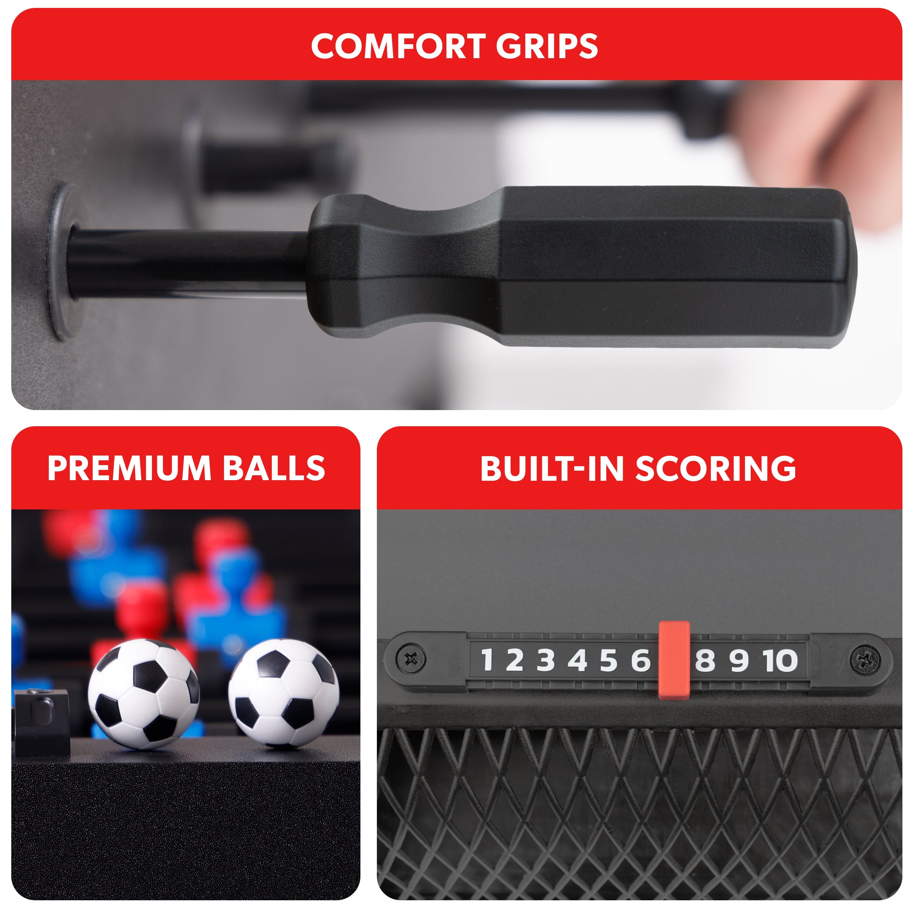 GoSports 32 Inch Tabletop Foosball Game Set - Oak or Black GoSports