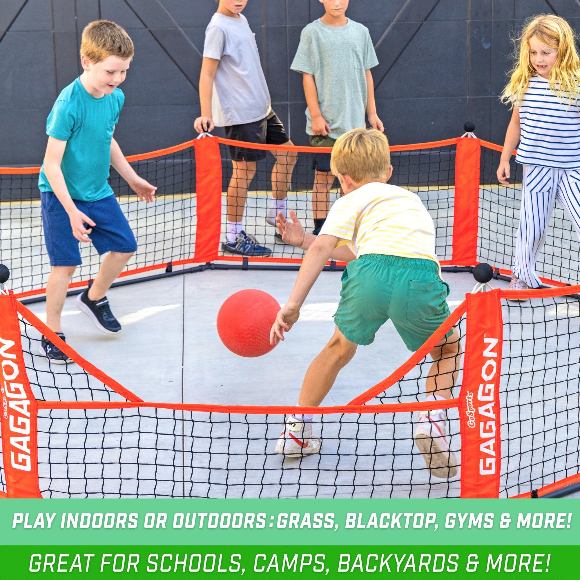 GoSports Gagagon 10 ft Gaga Ball Pit - Portable Indoor/Outdoor Game Set GoSports