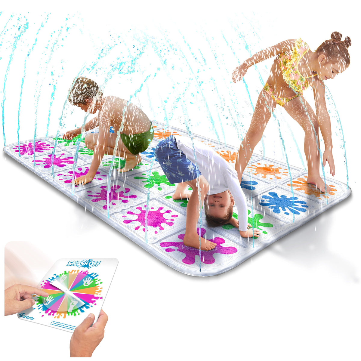 GoFloats Splash Off Game - Water Spray Splash Mat Game for Kids PlayGoSports.com