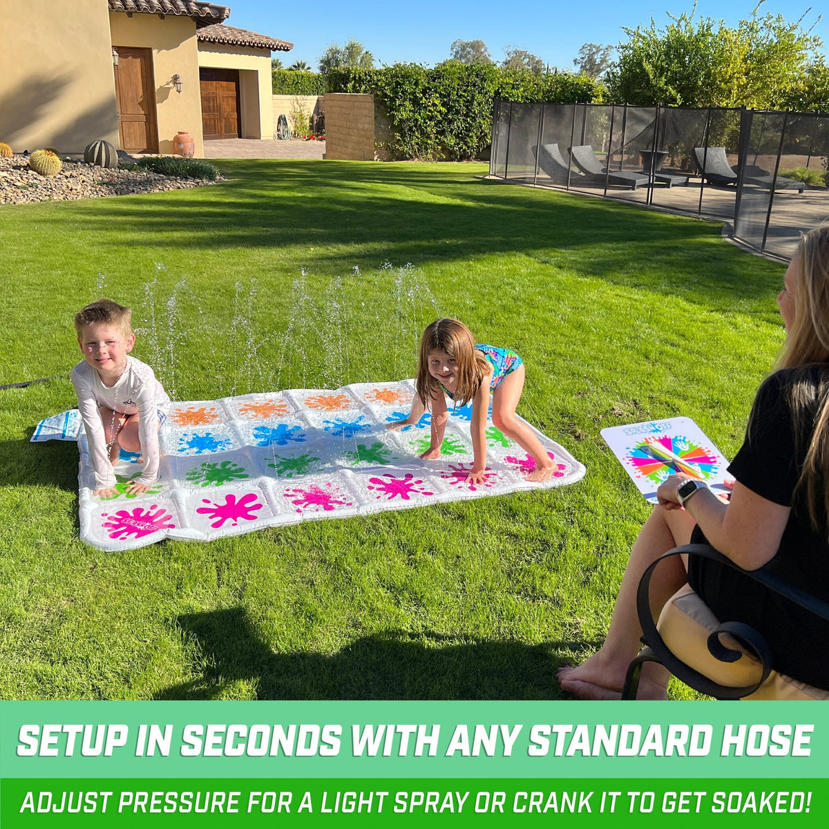 GoFloats Splash Off Game - Water Spray Splash Mat Game for Kids PlayGoSports.com