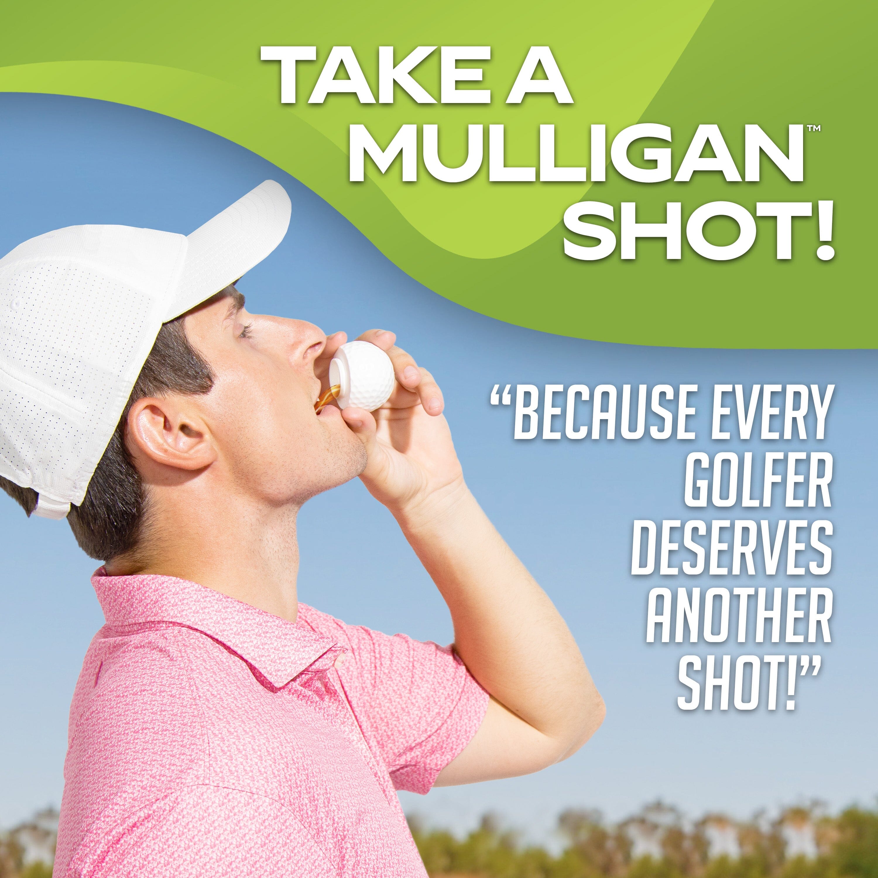 GoSports Mulligan Shots Golf Ball Shot Glasses with Lids - 12 Pack - Funny Golf Gifts for Men GoSports