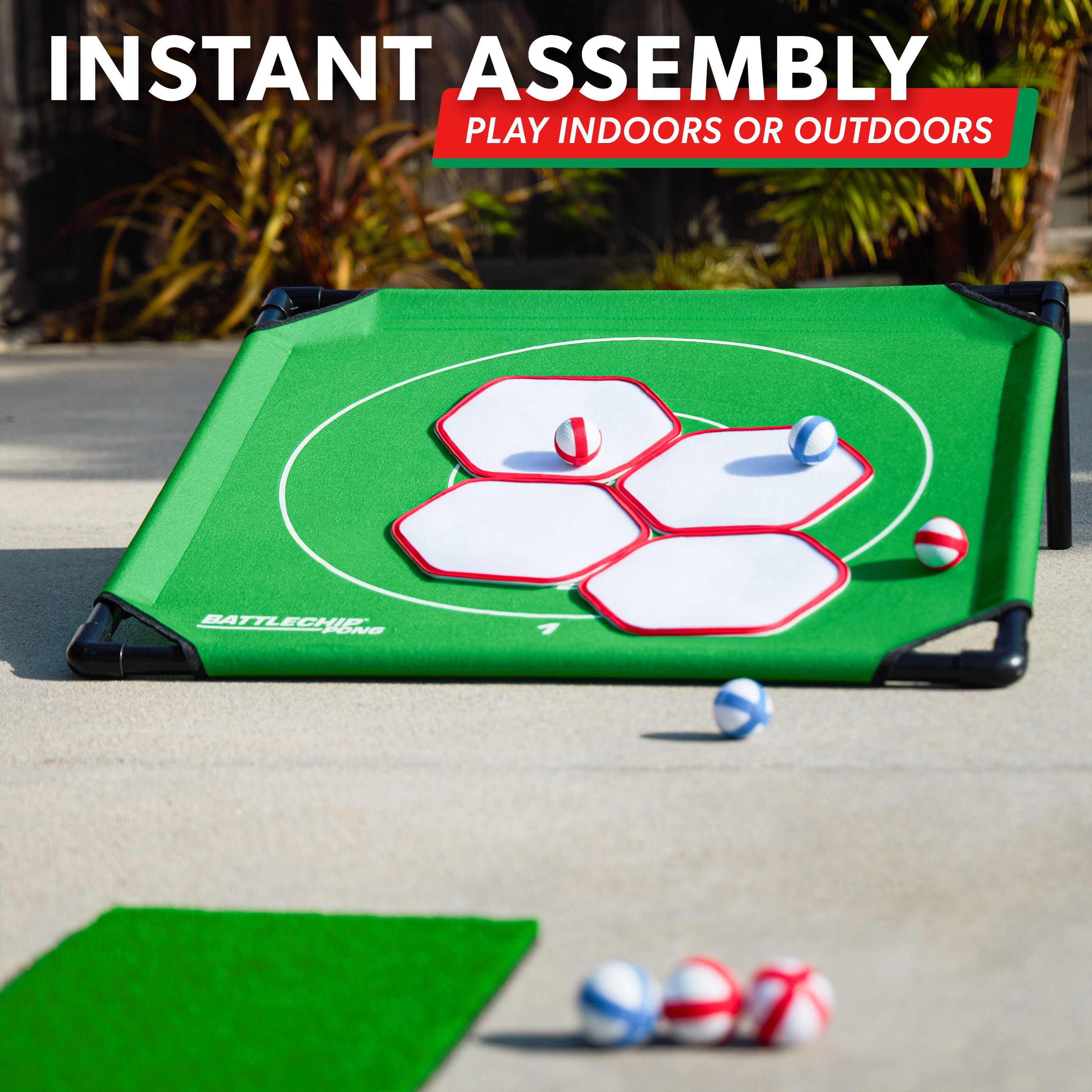 GoSports BattleChip Pong Chipping Golf Games For Adults and Families - Outdoor & Indoor Golf Game Set - Home, Backyard, Lawn, Beach, & More - 1 Board Playgosports