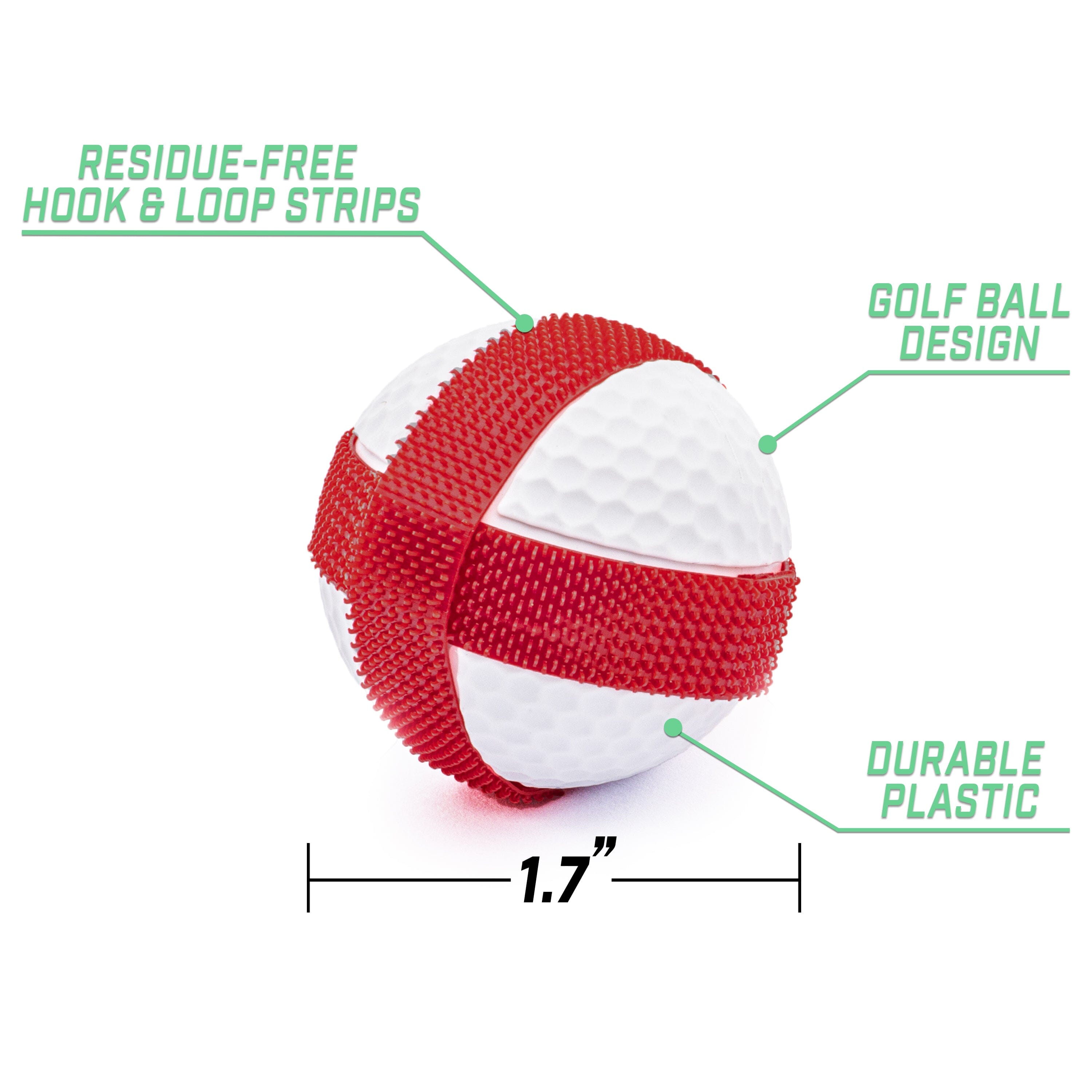 the ball is shown with the measurements for each ball