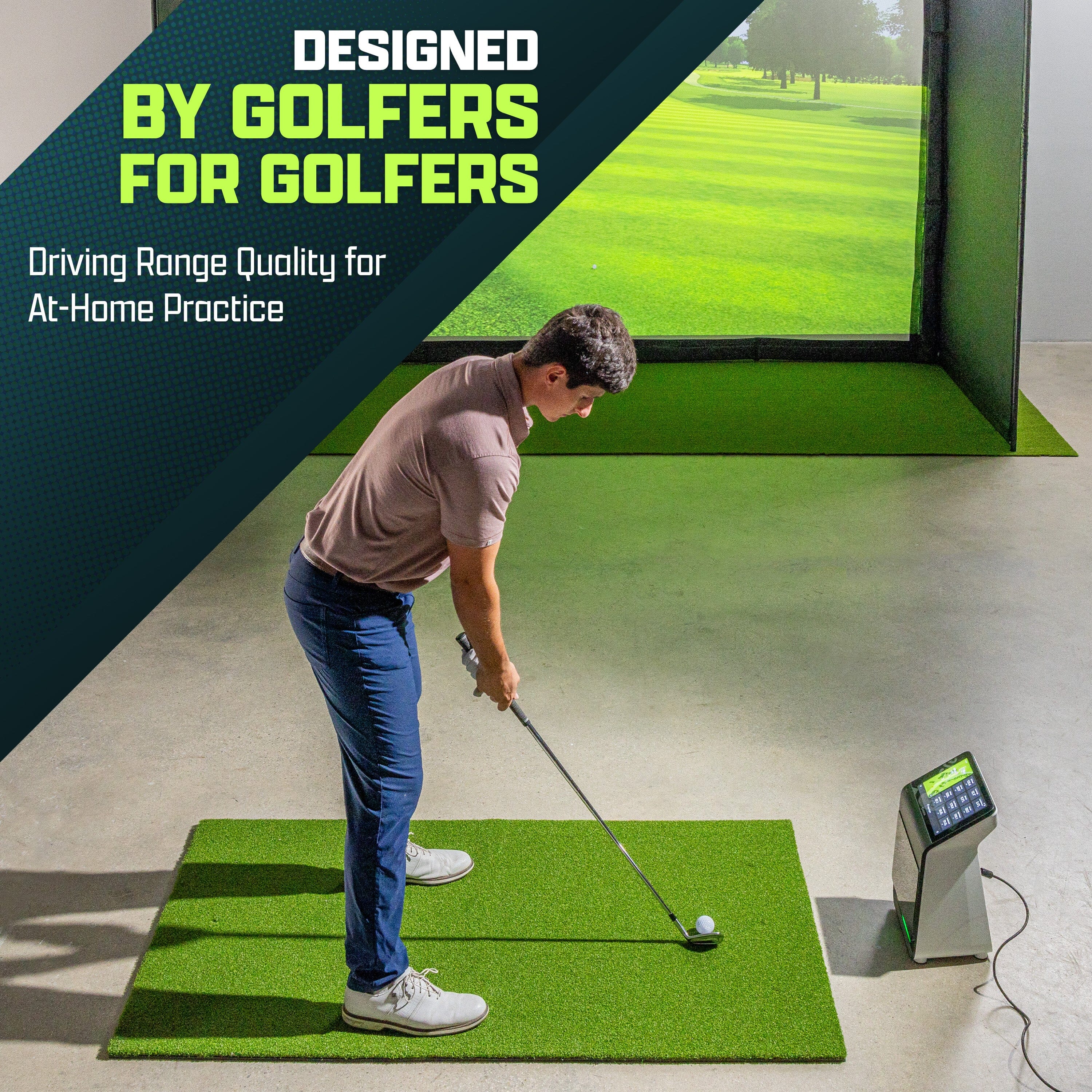 GoSports Golf Hitting Mat - PRO 5 x 3 ft - 5 mm GoSports