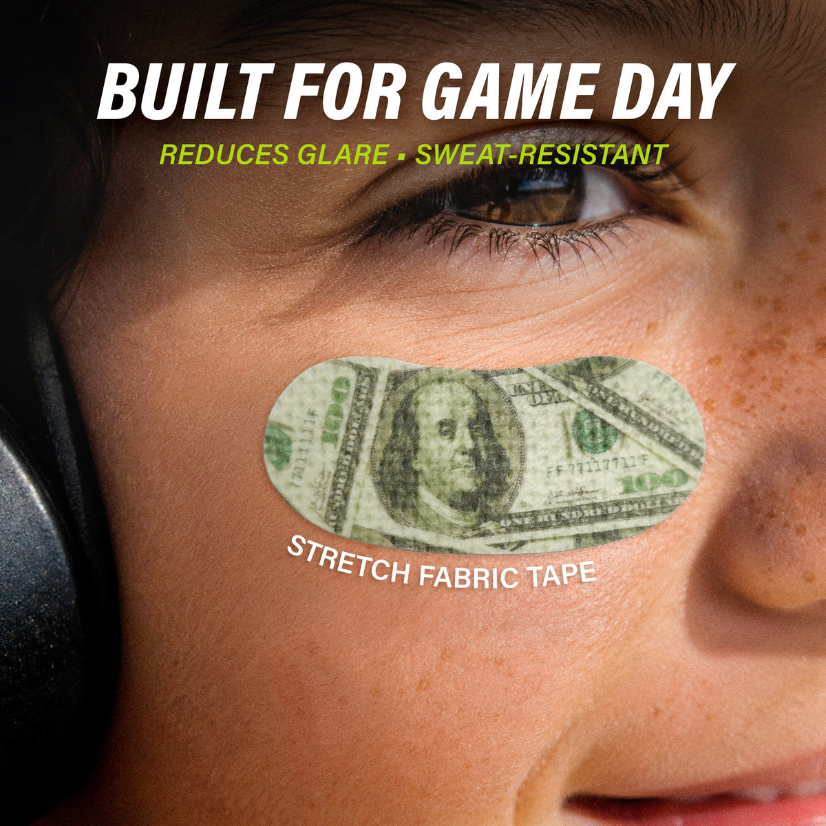 Eye Black Stickers with Chalk Pencil, 36 Pairs GoSports Football