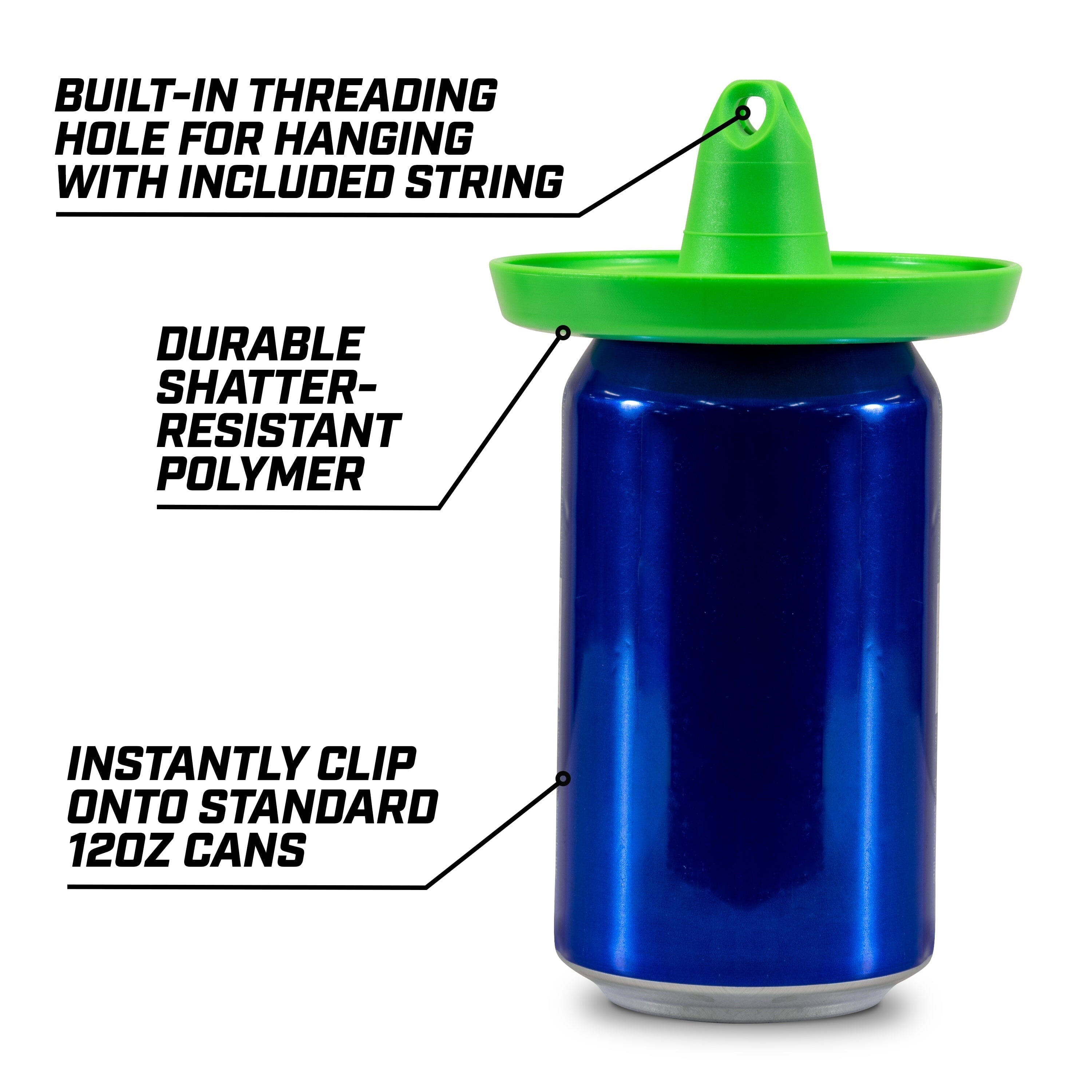 GoSports Outdoors Blast Hat Shooting Target Hangers 12 Pack - Turn 12oz Cans Into Hanging Shooting Targets Target Practice GoSportsOutdoors.com