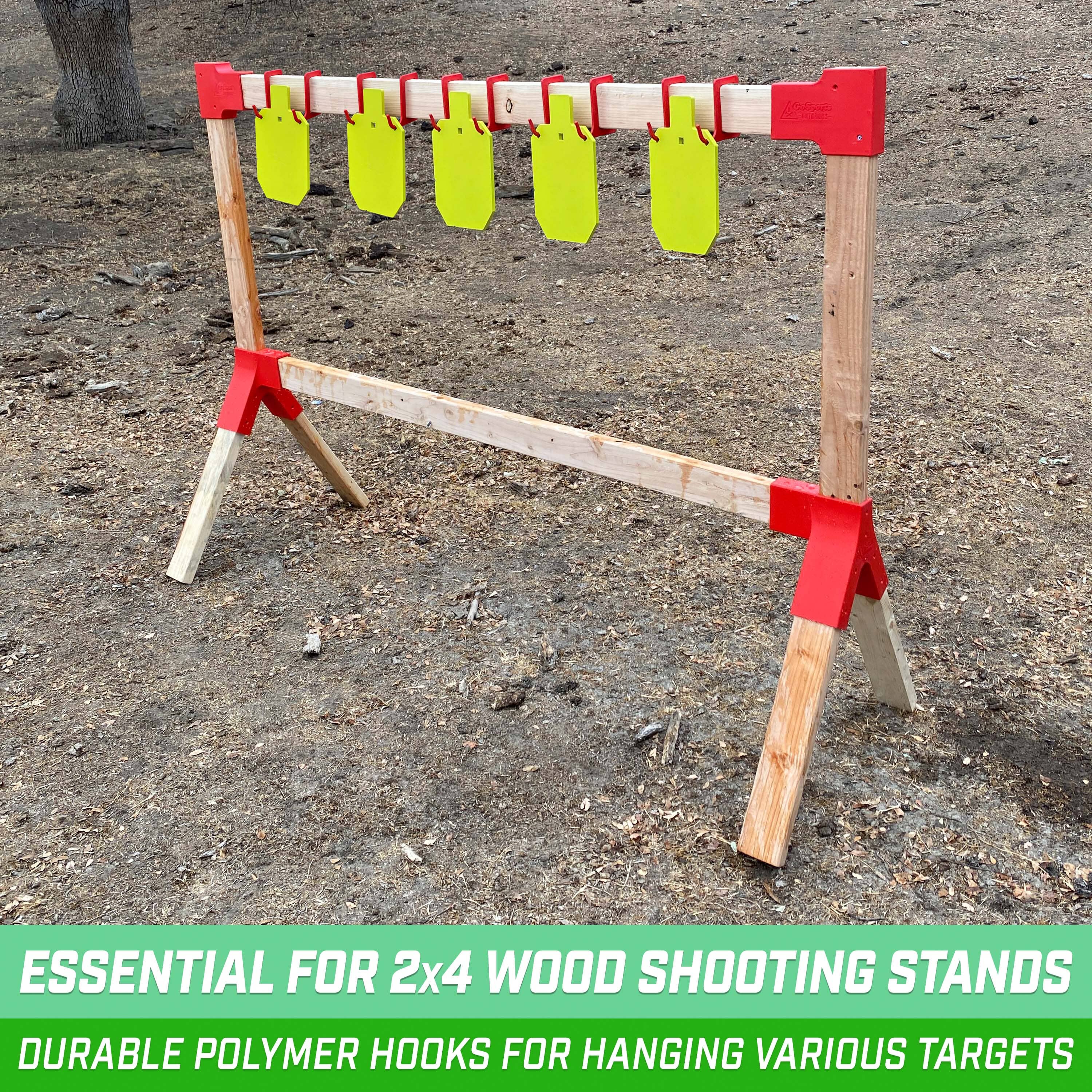 GoSports Outdoors Blast Range Target Hangers - 20 Clip on Hangers for 2x4 Target Stands, Versatile Target Practice Shooting Hangers Target Practice GoSportsOutdoors.com