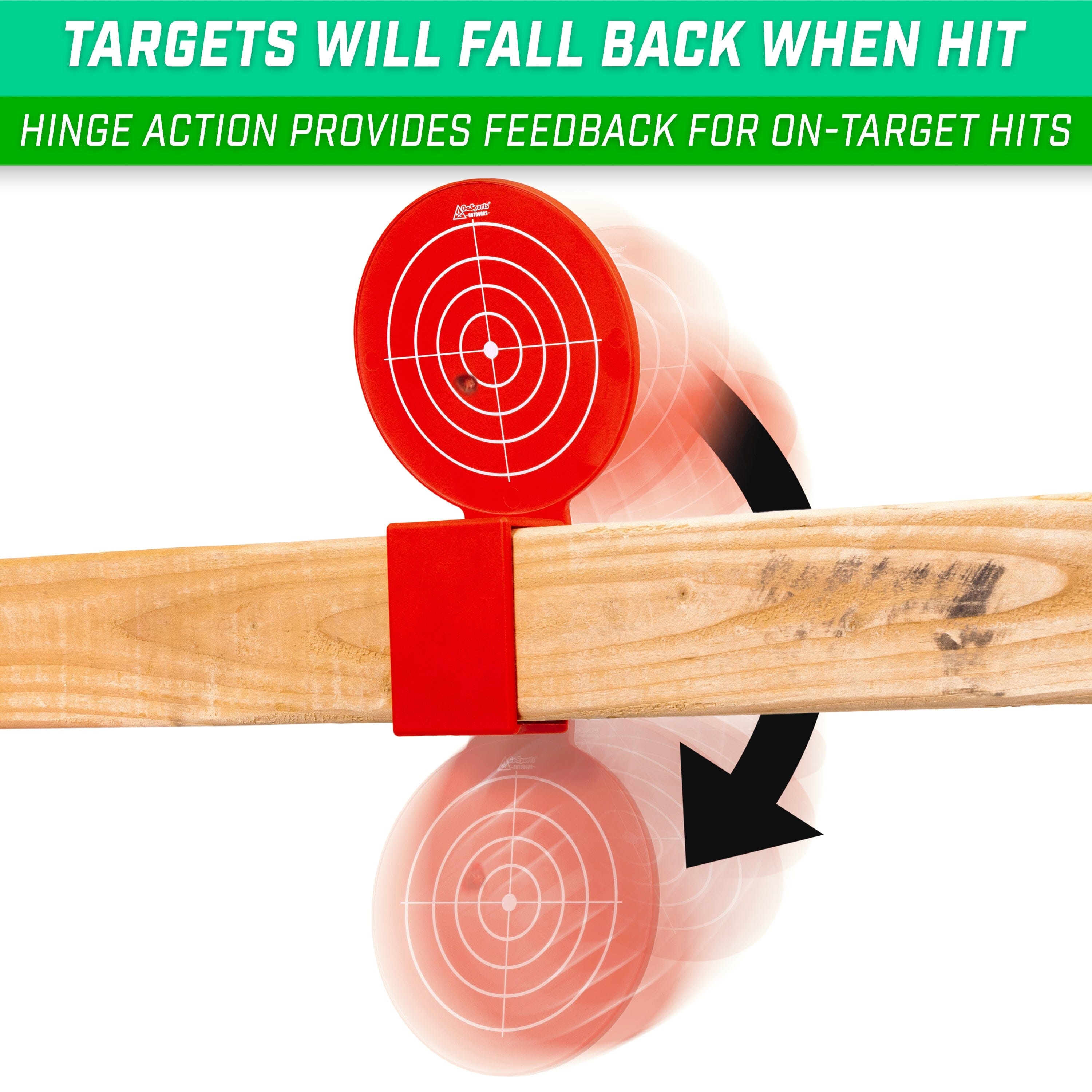 GoSports Outdoors Blast Range Shooting Target 3 Pack, All-Weather Reactive Fall Back Targets Target Practice GoSportsOutdoors.com