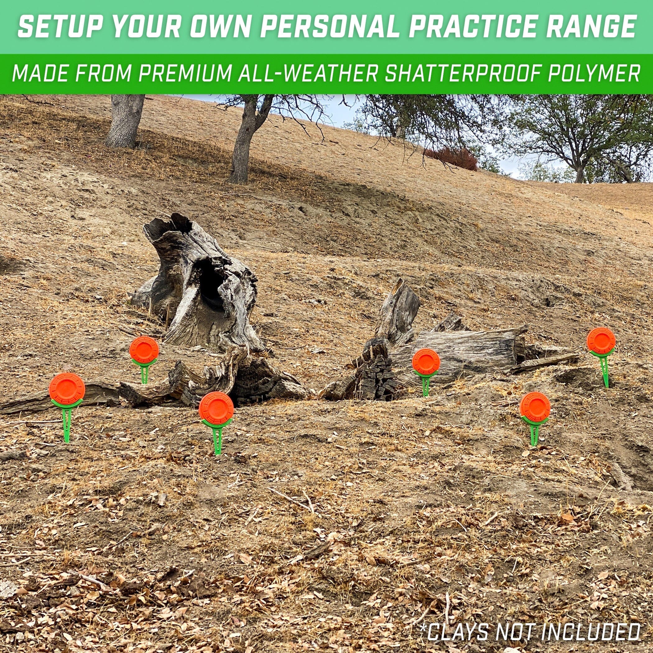 GoSports Outdoors Clay Caddy In Ground Target Holders for Clay Pigeon Shooting Practice Target Practice GoSportsOutdoors.com